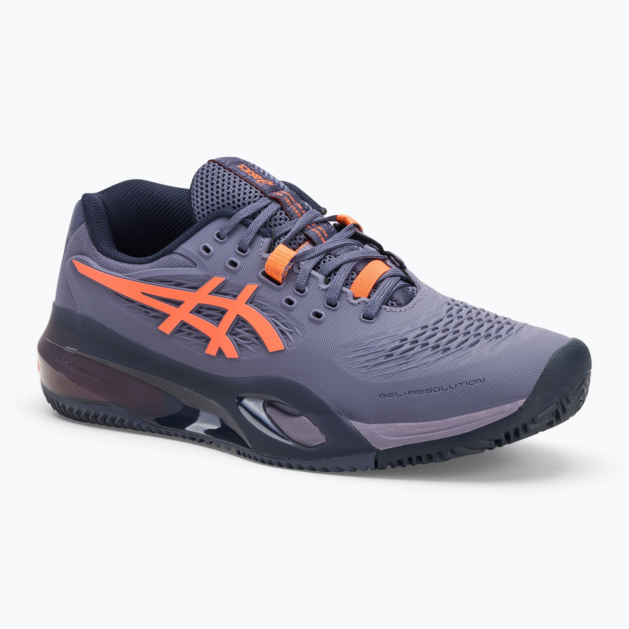 Buty do tenisa męskie ASICS Gel-Resolution X Clay greyish purple/ nova orange 