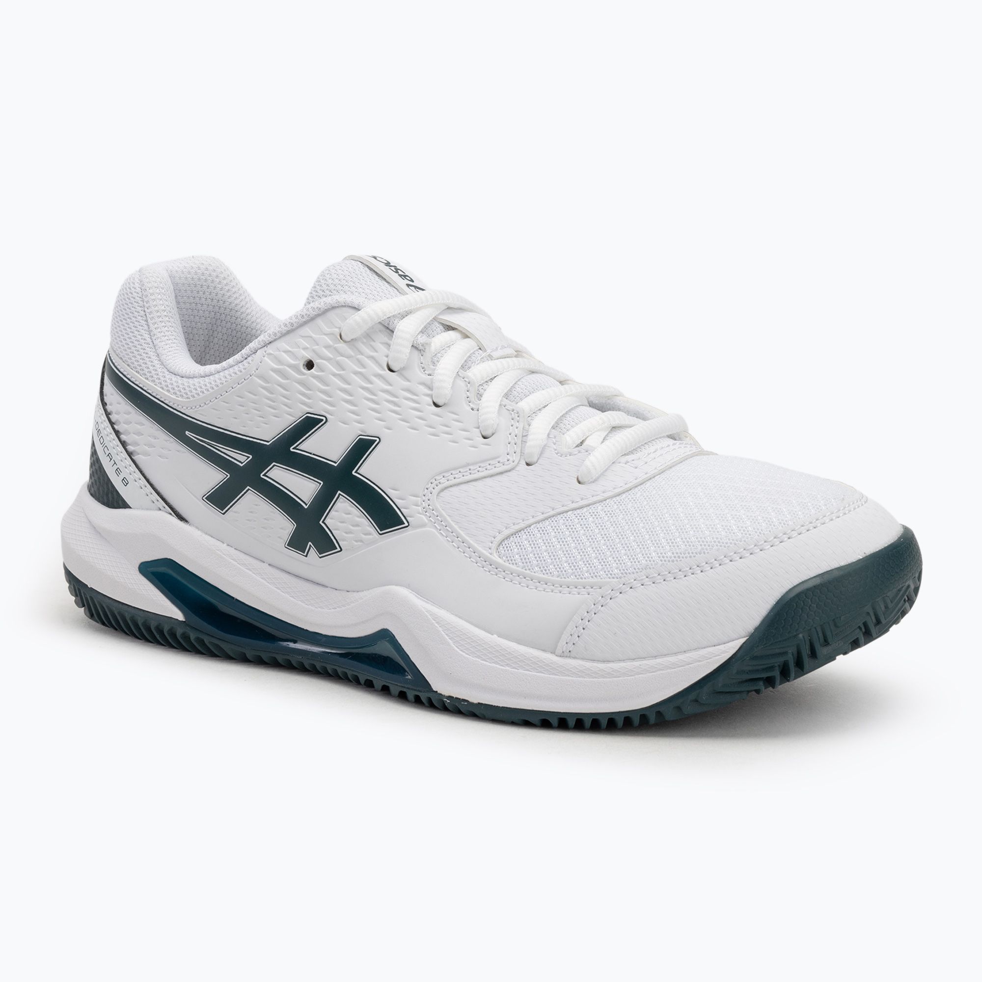 Buty do tenisa męskie ASICS Gel-Dedicate 8 Clay white/saxon green 