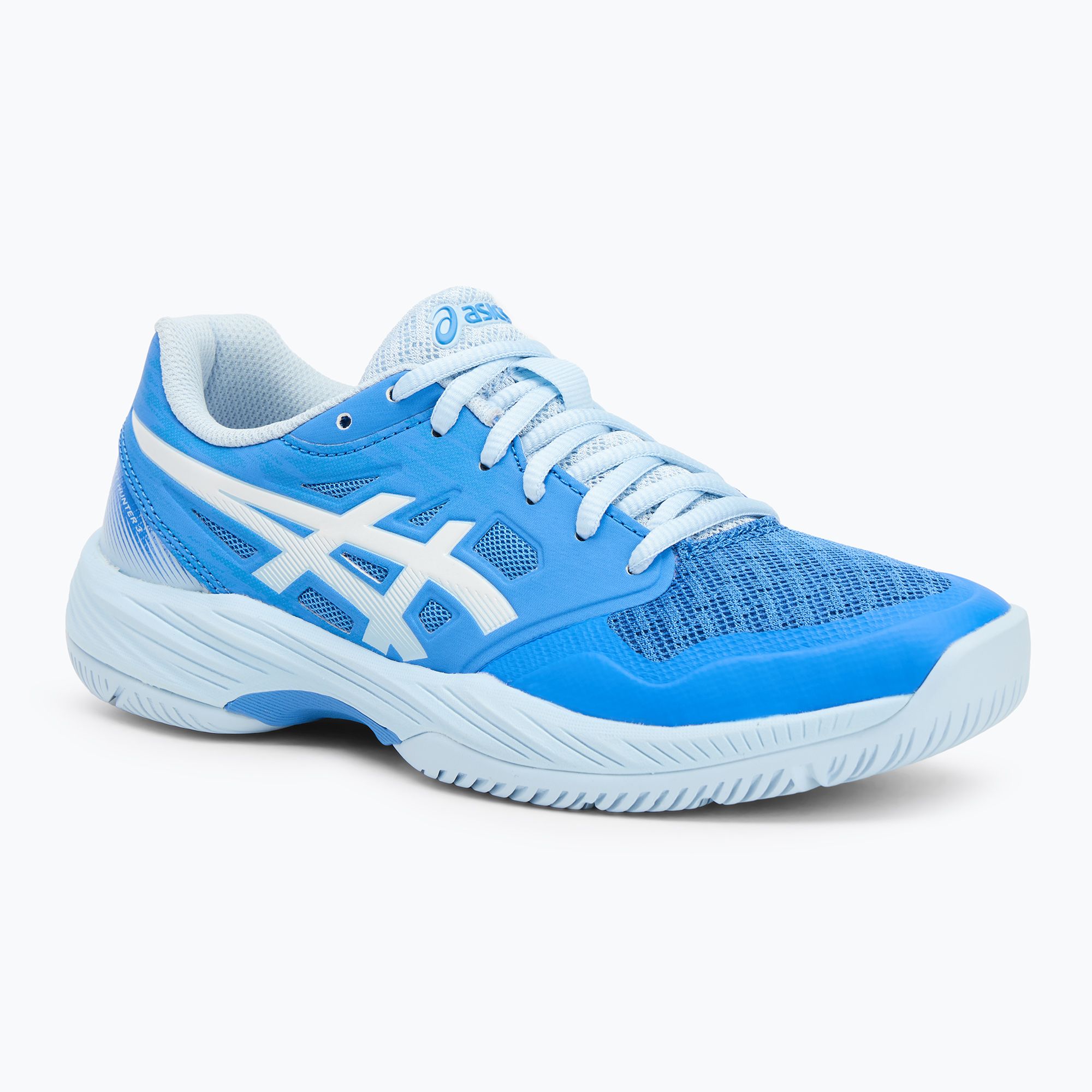 Buty do squasha damskie ASICS Gel-Court Hunter 3 blue coast/white 
