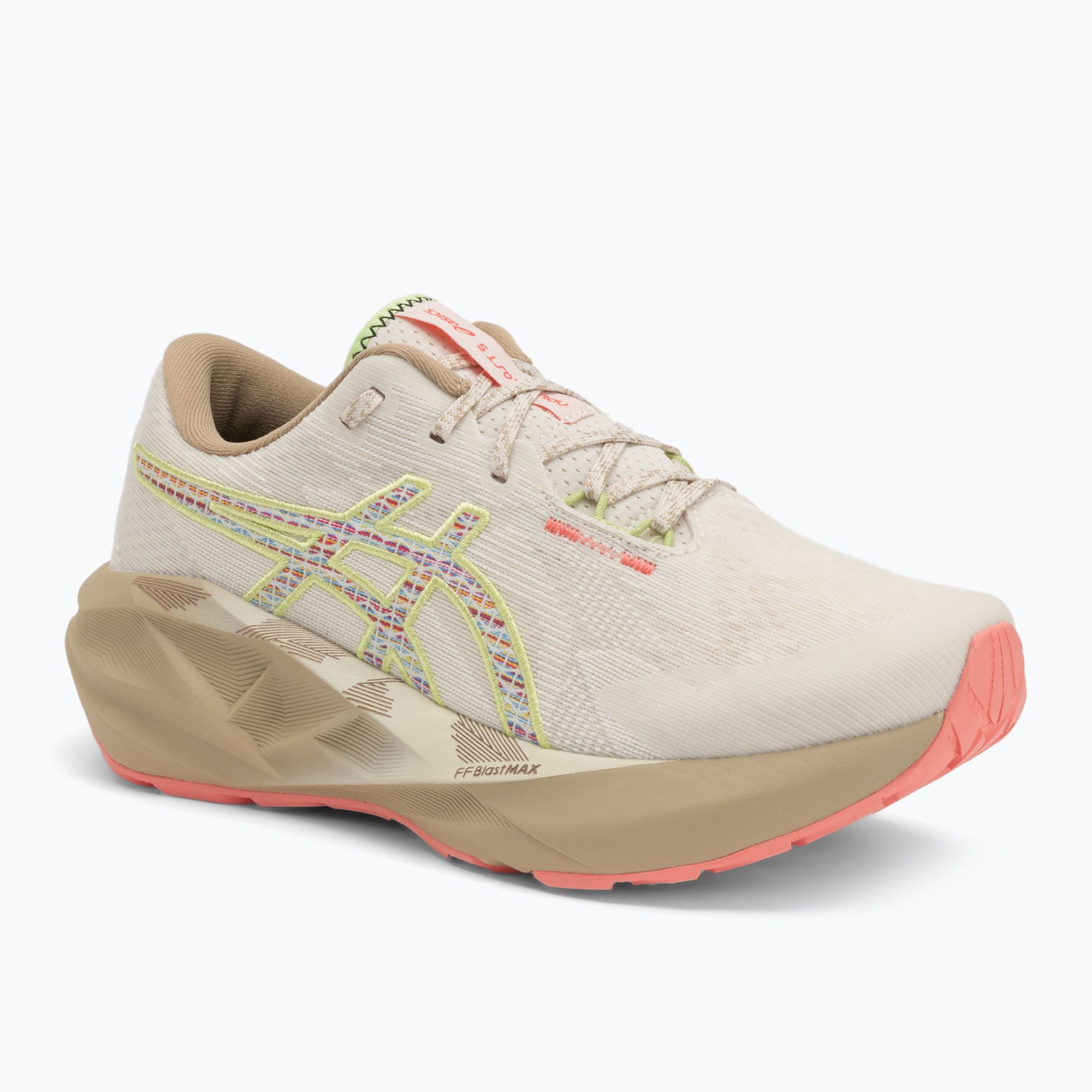 Buty do biegania damskie ASICS Novablast 5 TR nature bathing/guava 