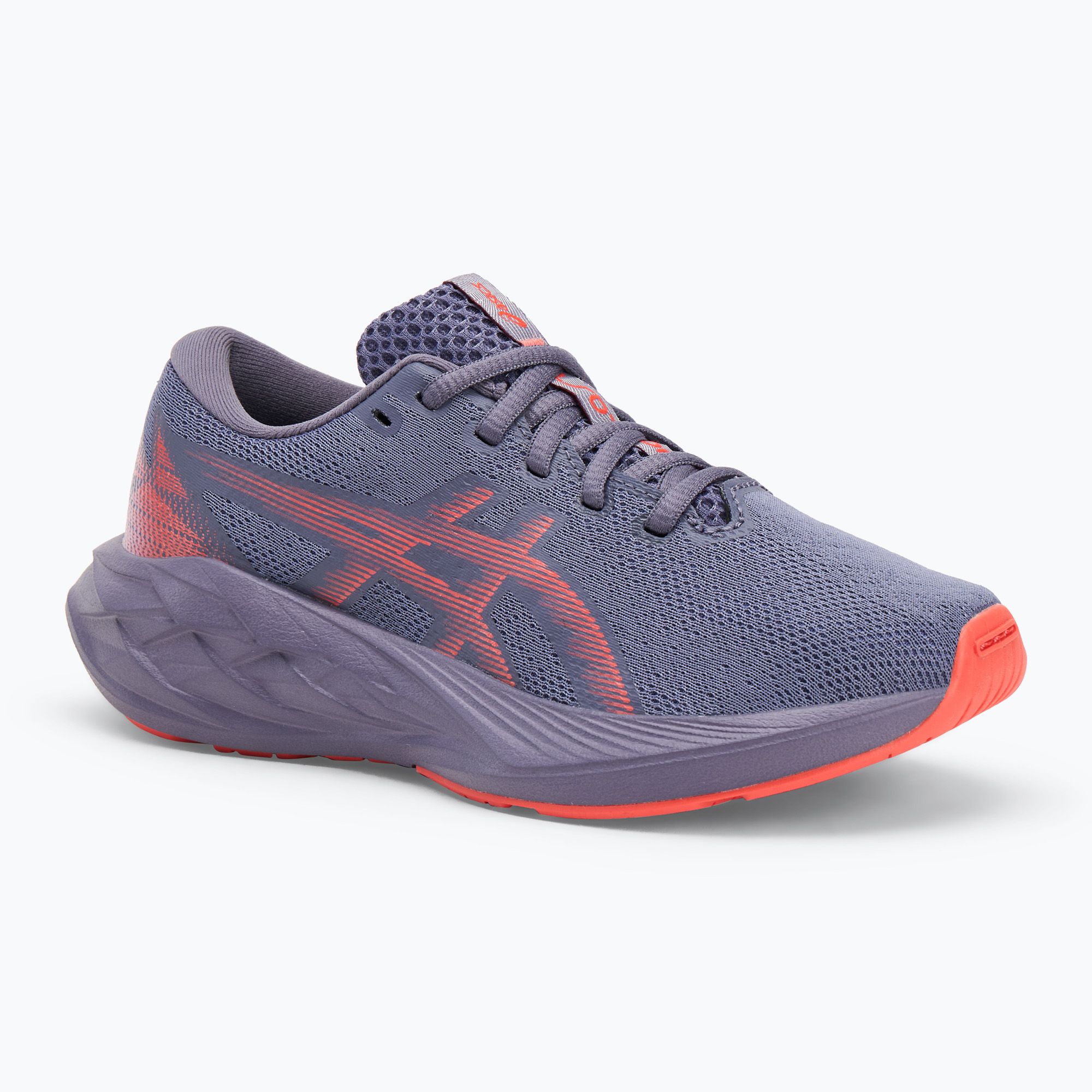 Buty do biegania dziecięce ASICS Novablast 5 GS greyish purple/coral reef 