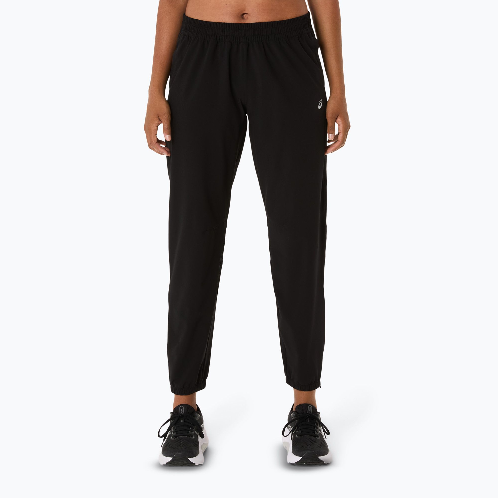 Spodnie do biegania damskie ASICS Core Woven performance black 