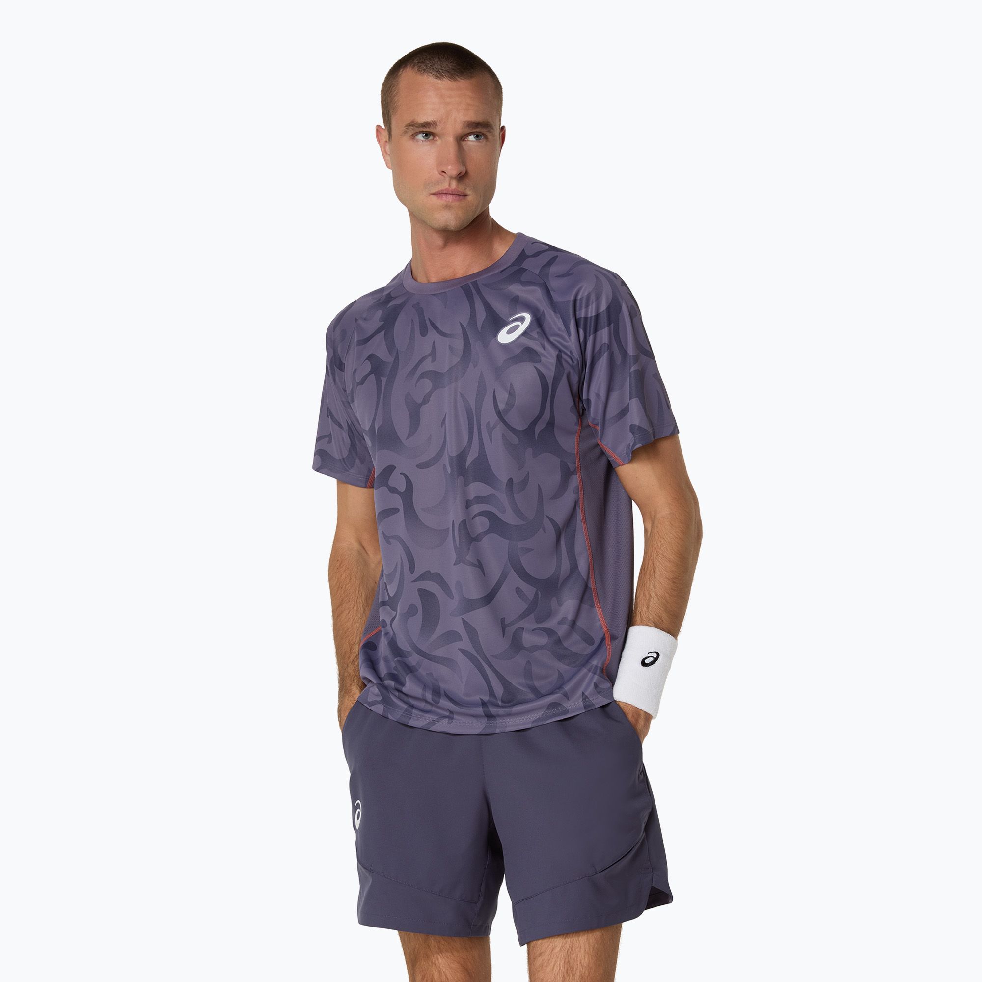 Koszulka tenisowa męska ASICS Game Top greyish purple 