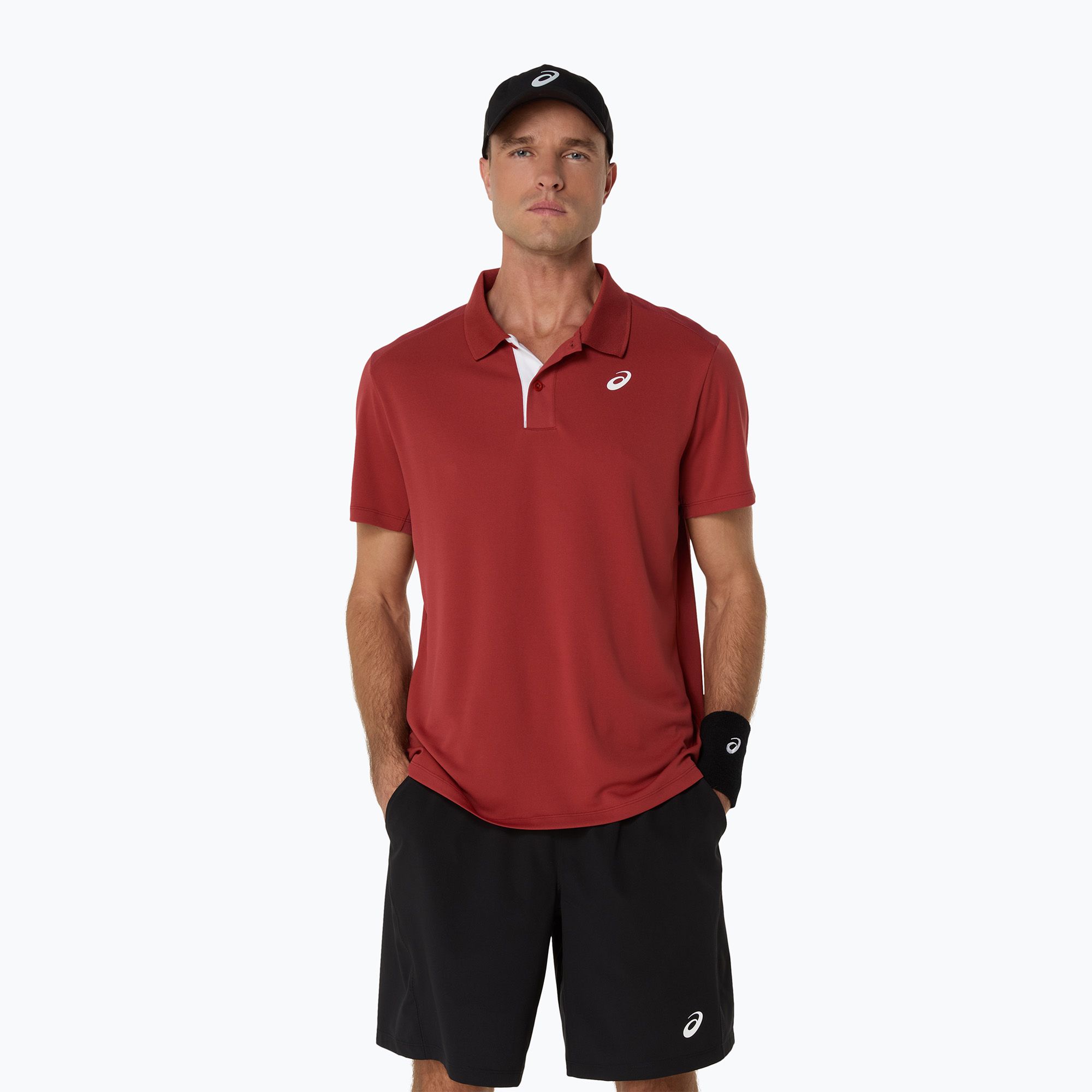 Koszulka polo męska ASICS Court Polo burnt red 