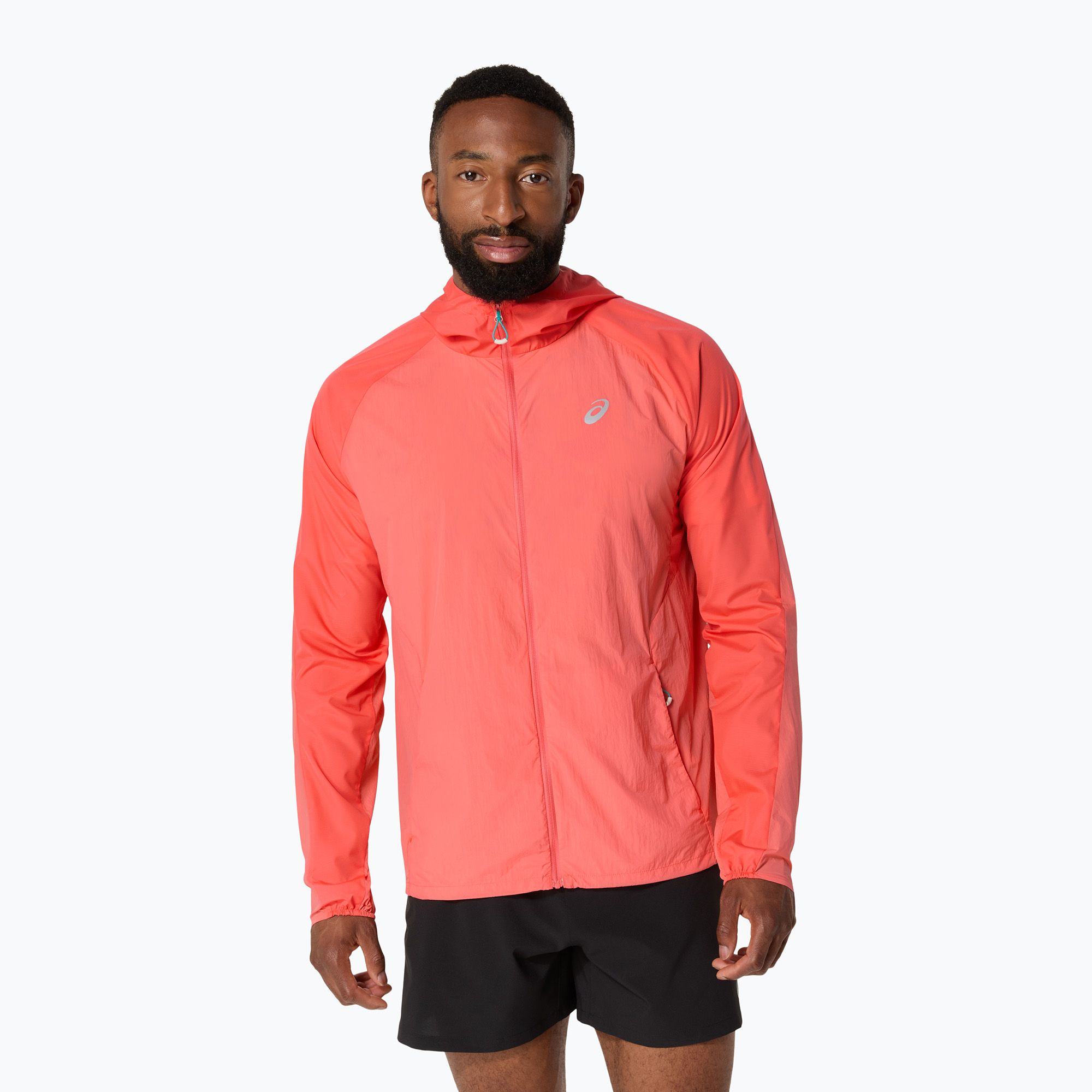 Kurtka do biegania męska ASICS Road Packable coral reef 