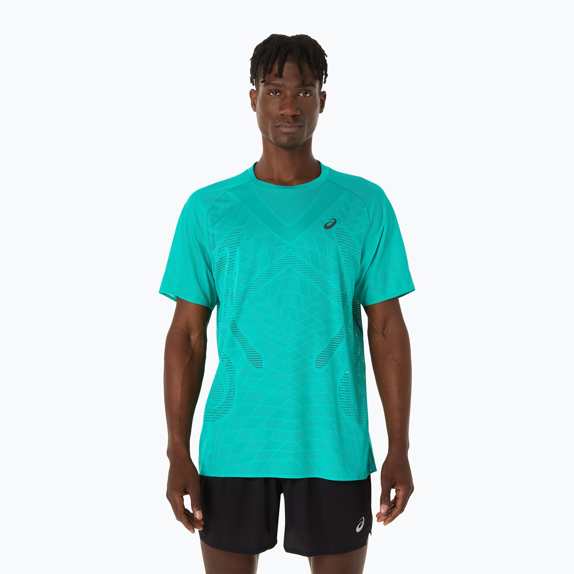 Koszulka do biegania męska ASICS Metarun SS Top wave teal 