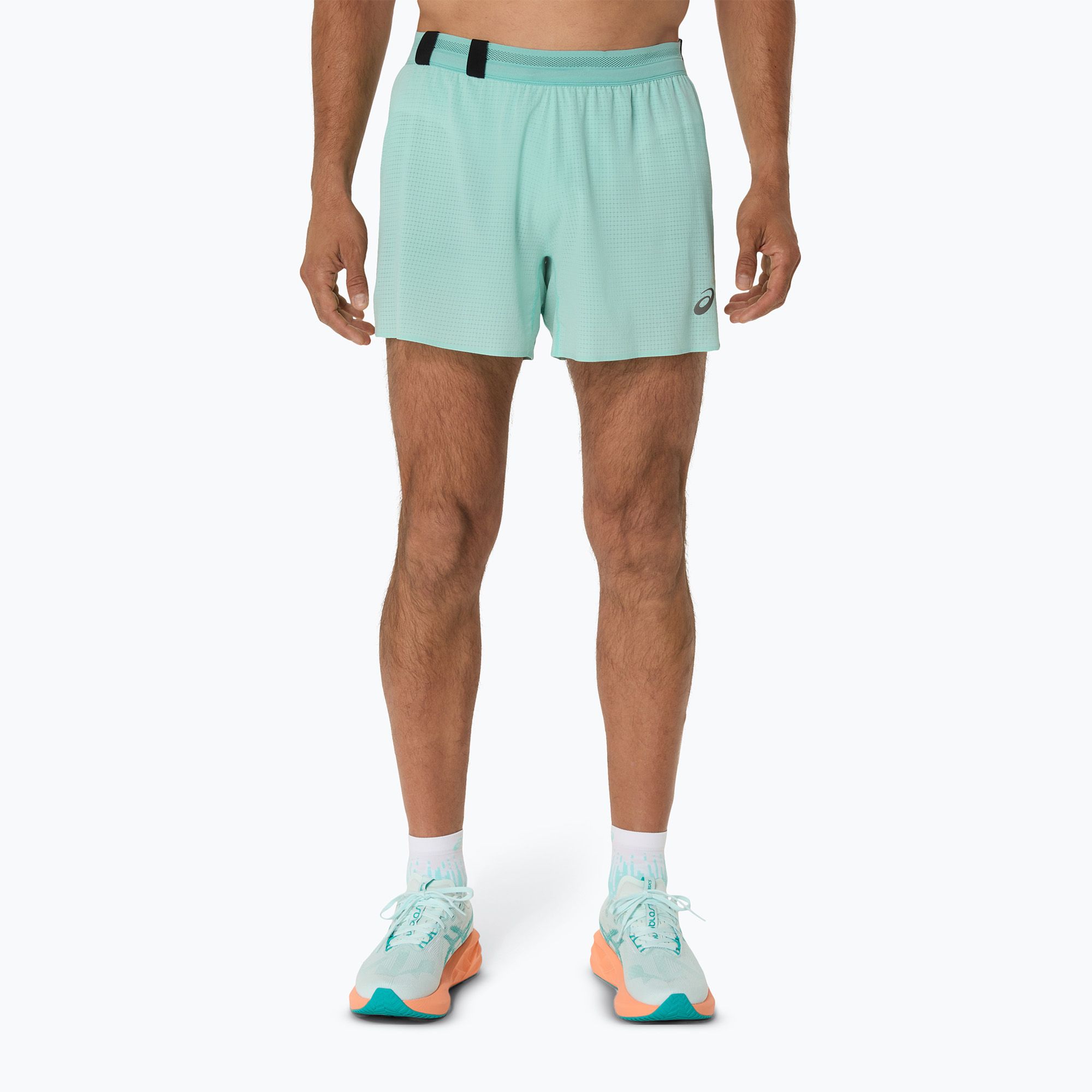 Spodenki do biegania męskie ASICS Metarun 5IN oasis green 