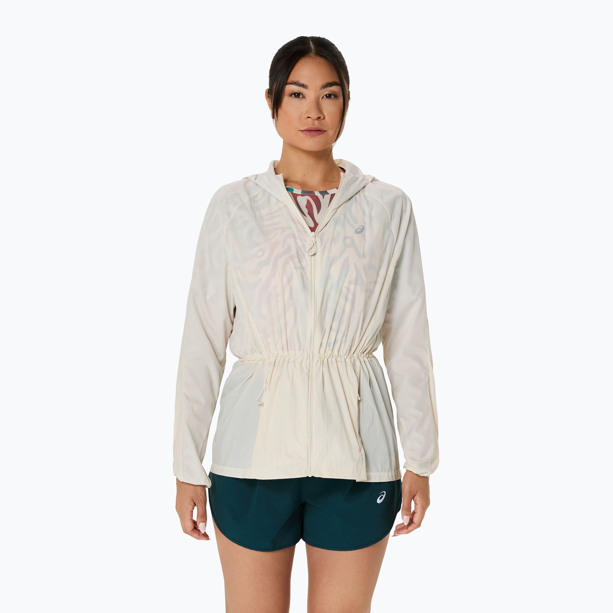 Kurtka do biegania damska ASICS Road Packable birch 