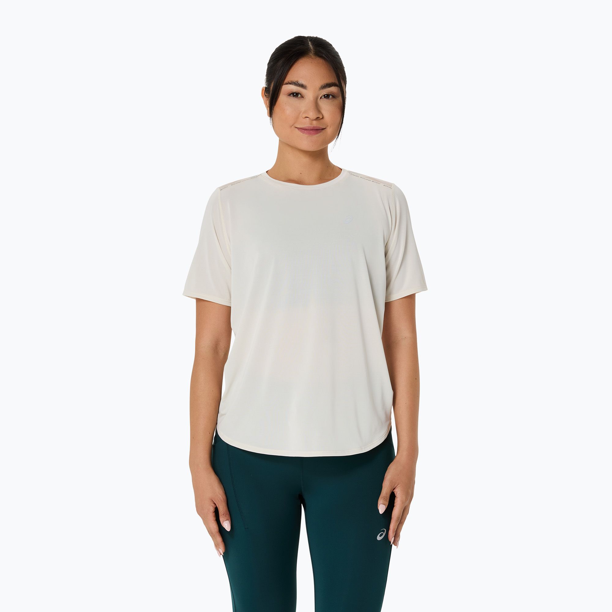 Koszulka do biegania damska ASICS Road Top birch 