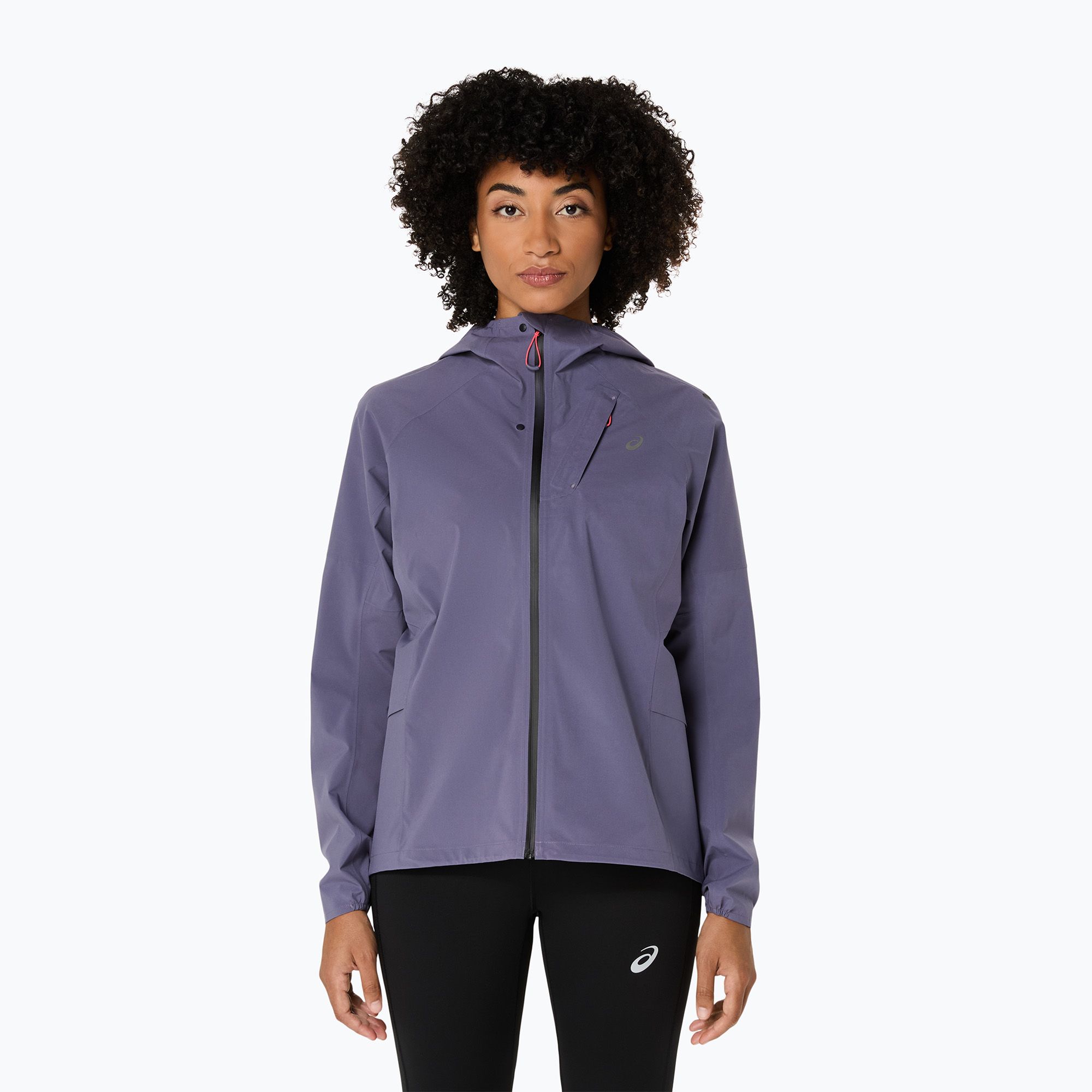 Kurtka do biegania damska ASICS Metarun Waterproof greyish purple 