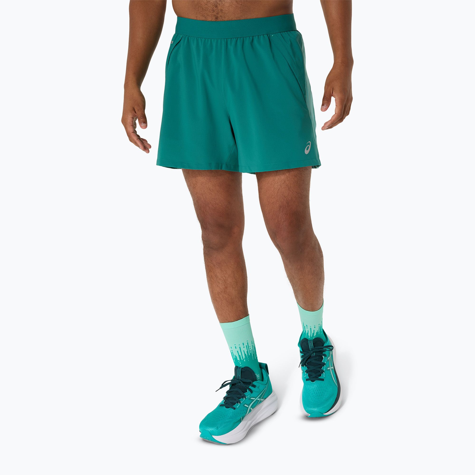 Spodenki do biegania męskie ASICS Road 5IN rainy lake/light teal 