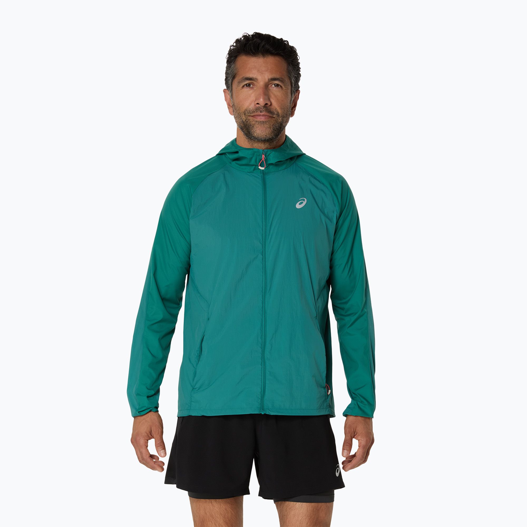 Kurtka do biegania męska ASICS Road Packable rainy lake 