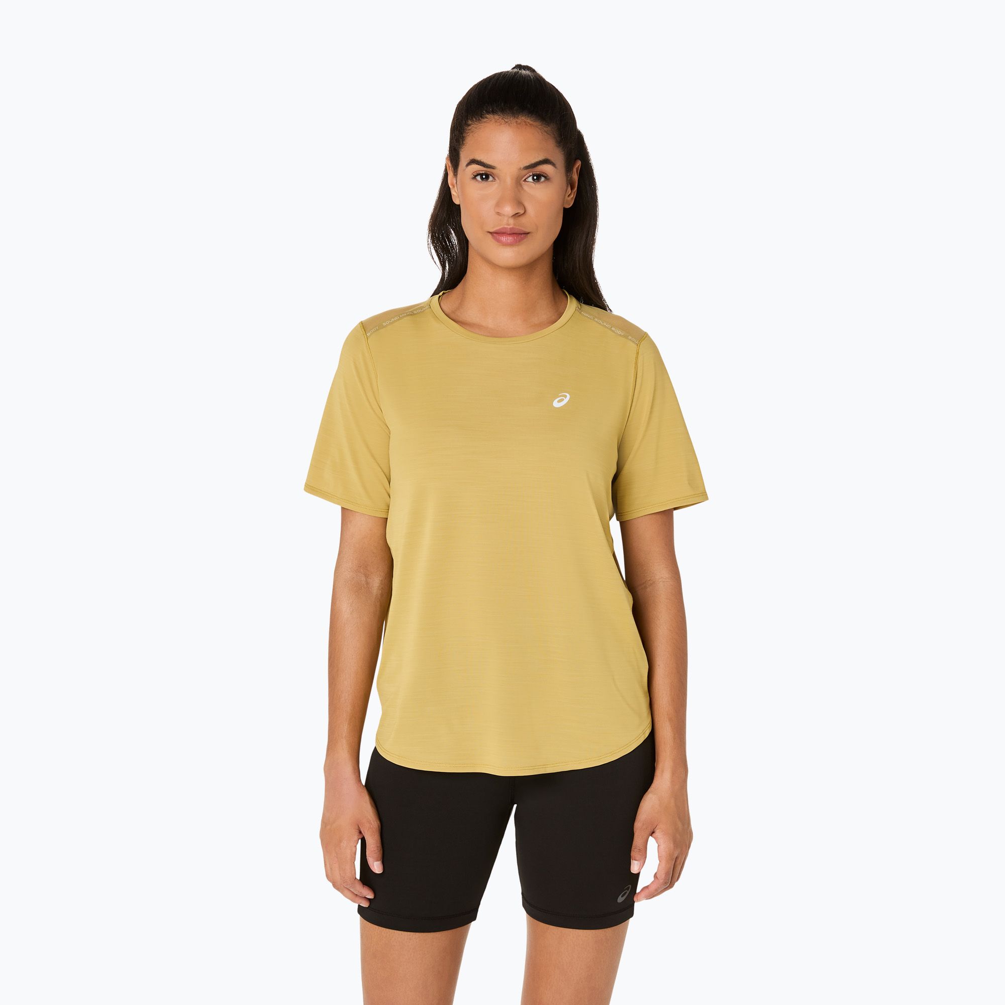 Koszulka do biegania damska ASICS Road Top lemongrass 