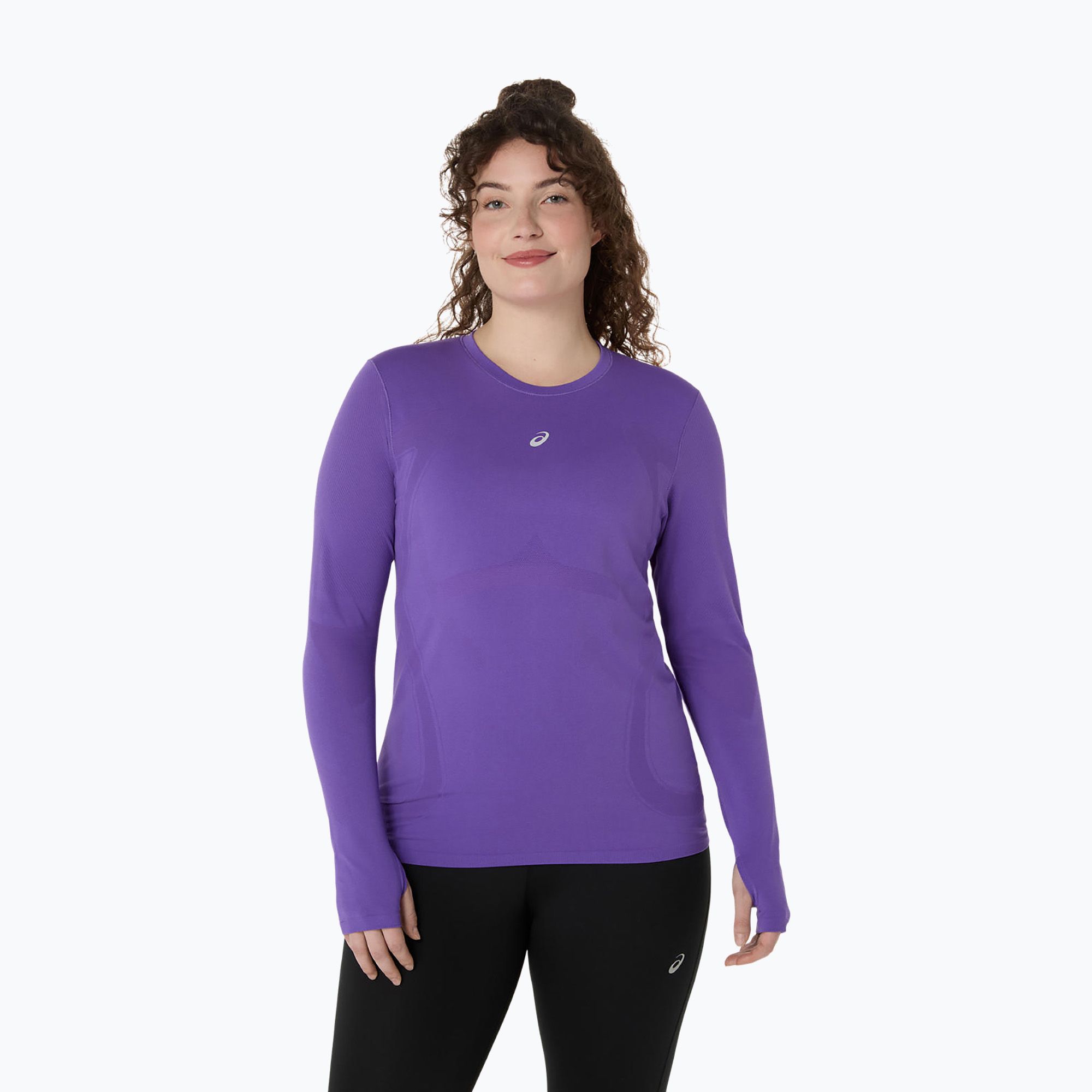 Longsleeve do biegania damski ASICS Road Seamless LS edo purple 