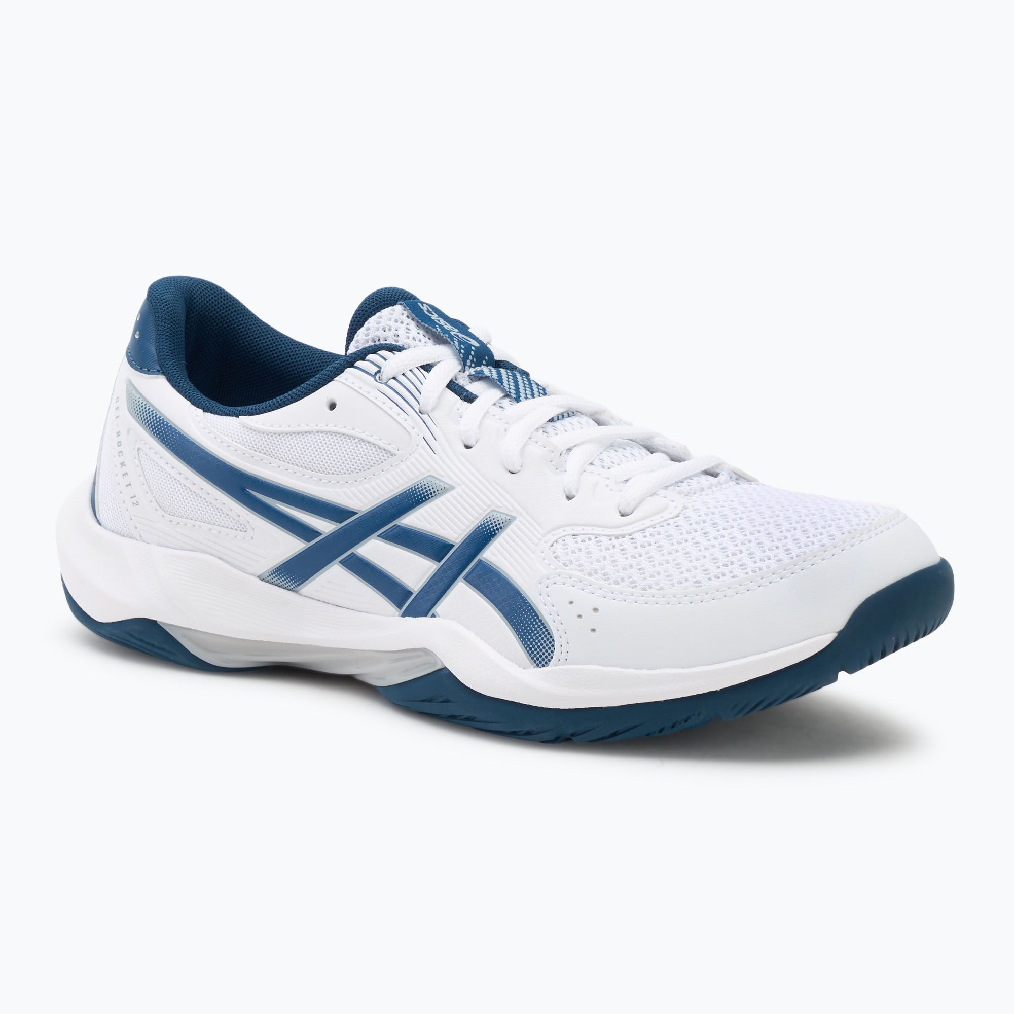 Buty do siatkówki męskie ASICS Gel-Rocket 12 white/mako blue 