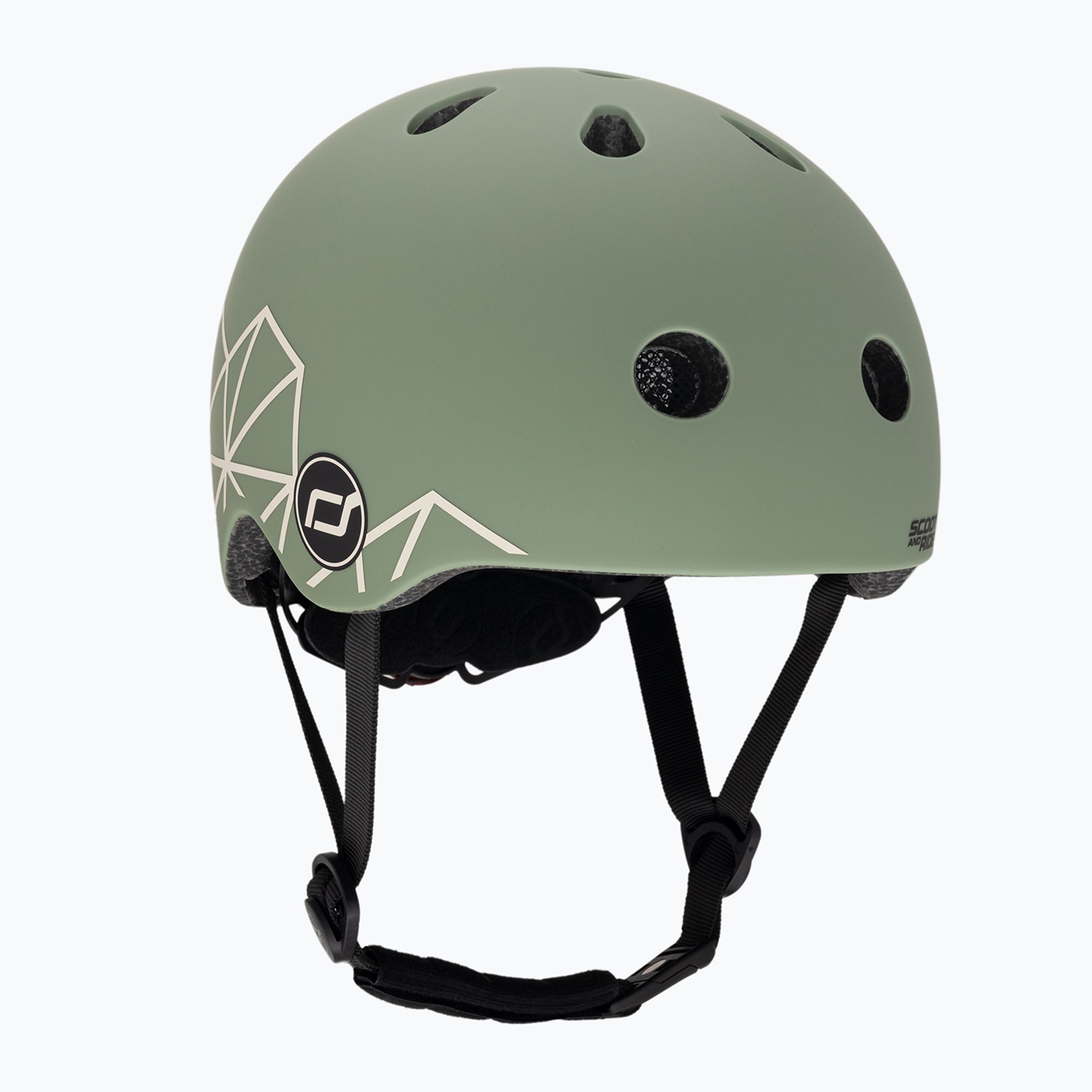Kask dziecięcy Scoot & Ride XXS-S green lines 