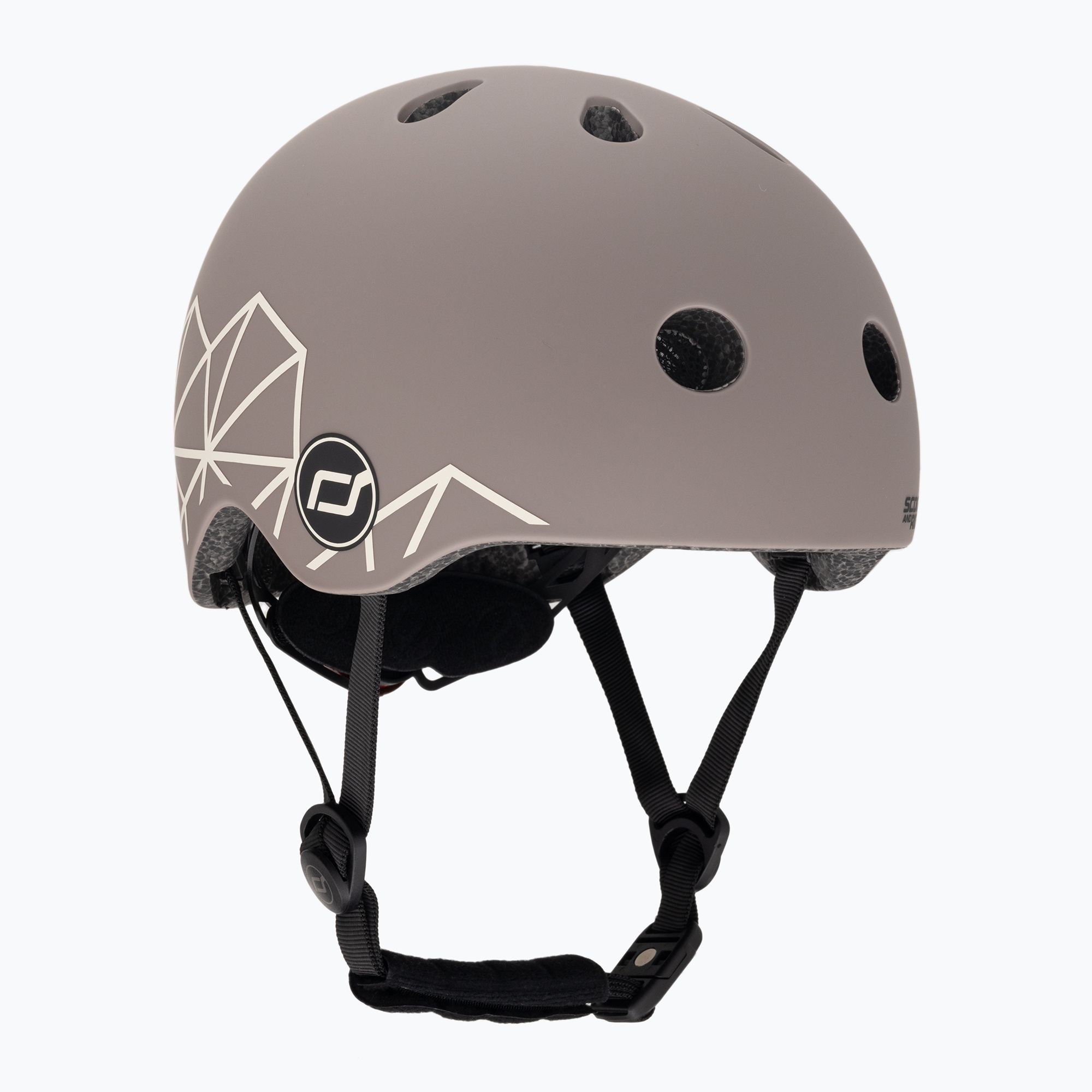 Kask dziecięcy Scoot & Ride XXS-S brown lines 