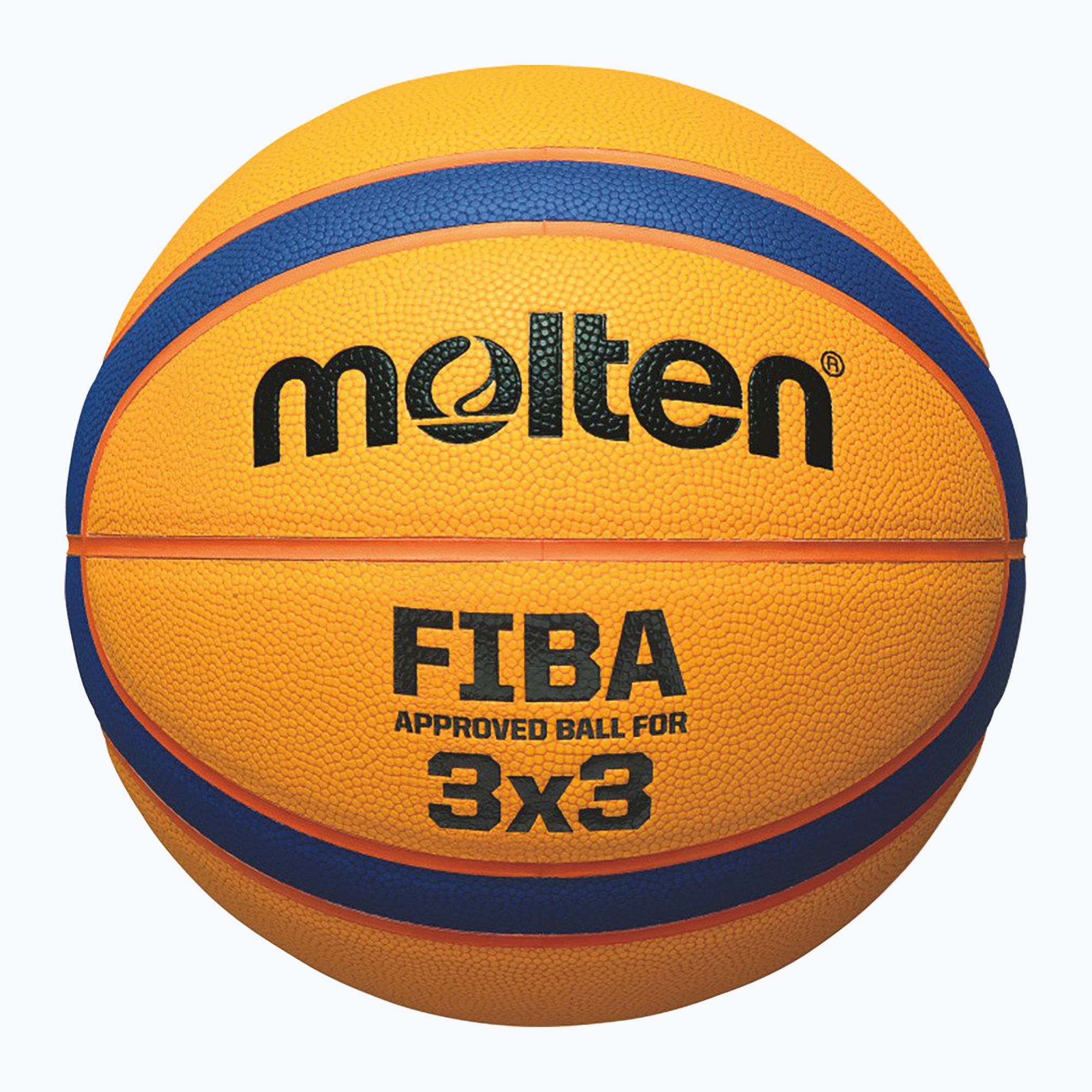 Piłka do koszykówki dziecięca Molten B33T5000 FIBA 3x3 yellow/blue rozmiar 3 