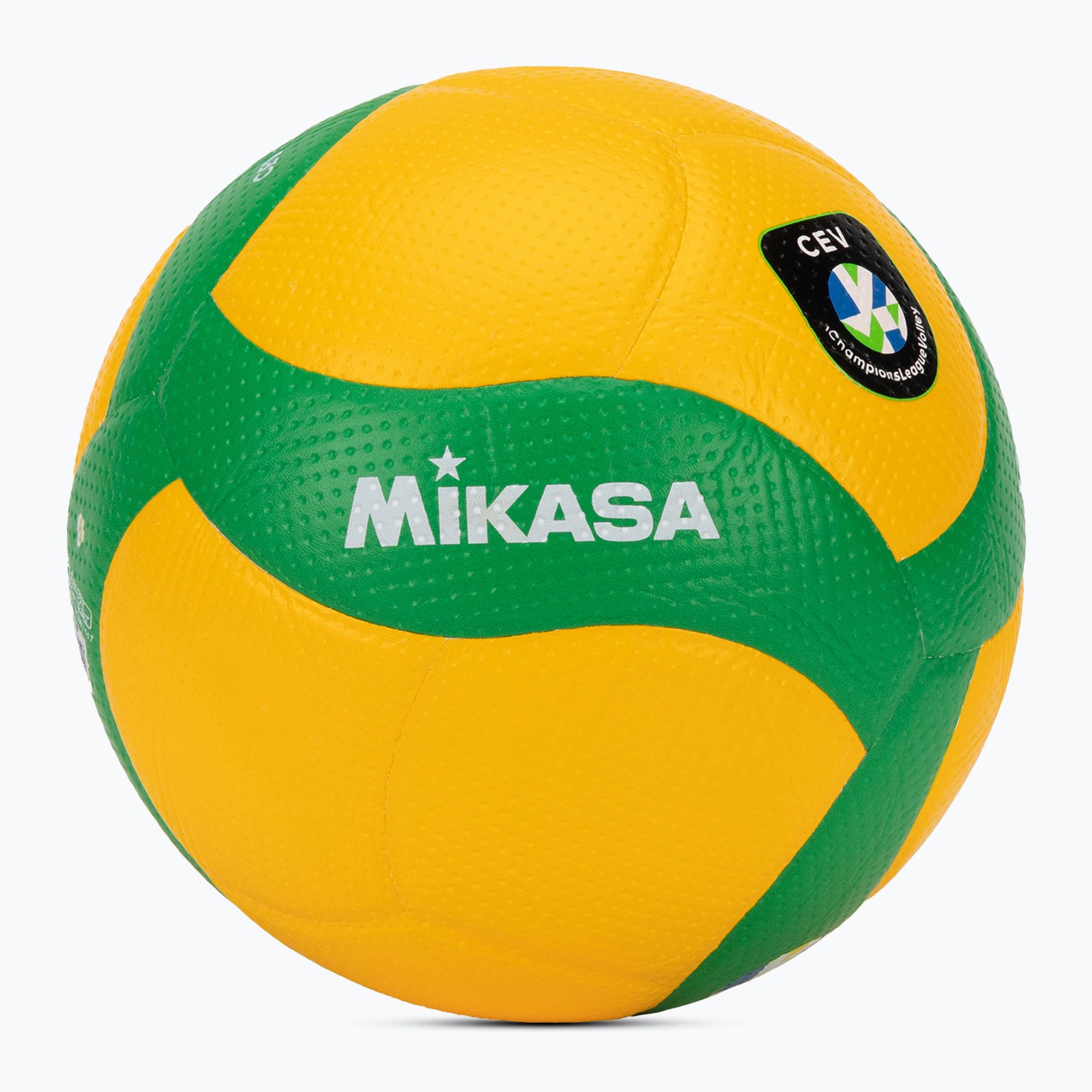 Piłka do siatkówki Mikasa V200W CEV yellow/green rozmiar 5 