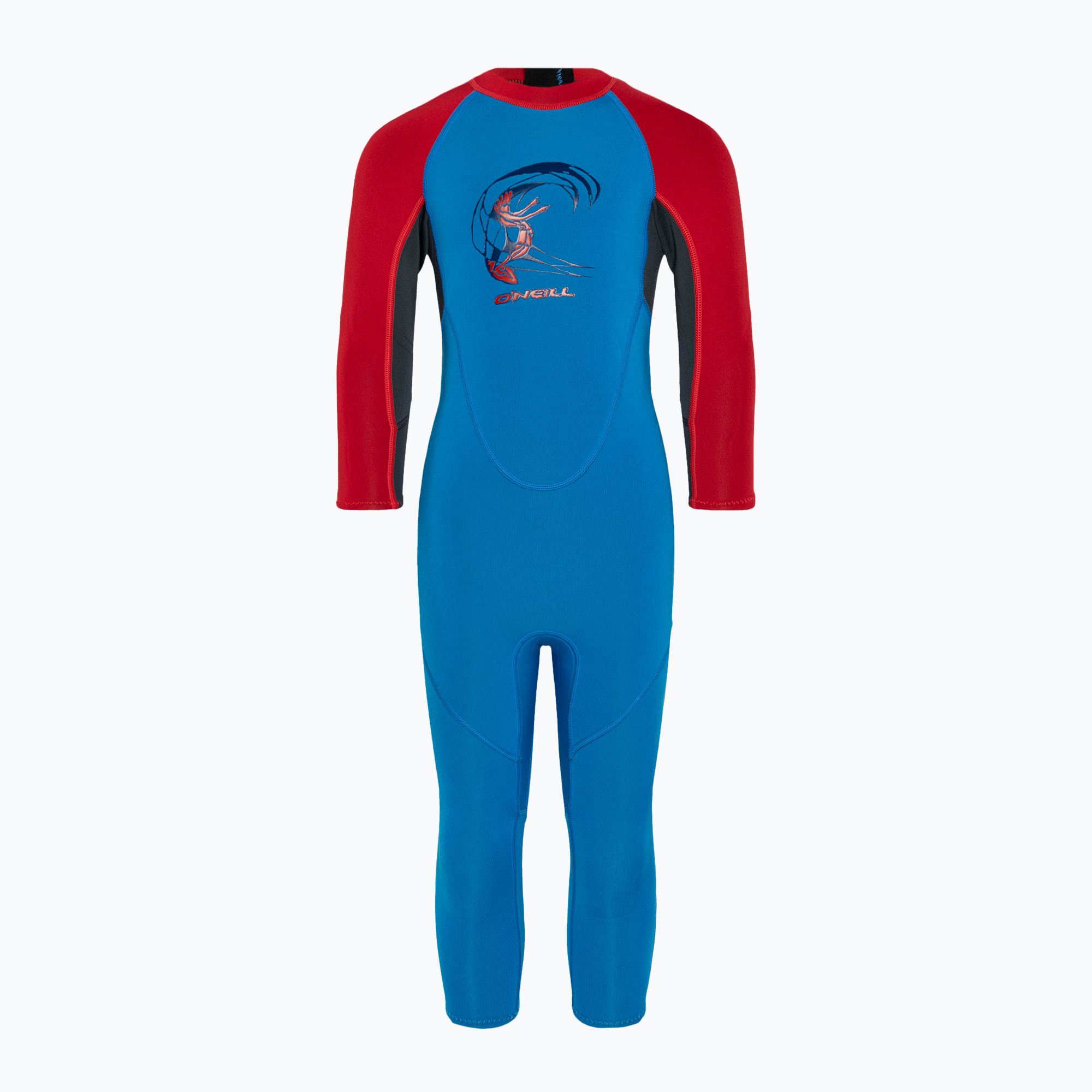 Pianka do pływania dziecięca O'Neill Toddler Reactor-2 2 mm Back Zip Full ocean/graphite/red 