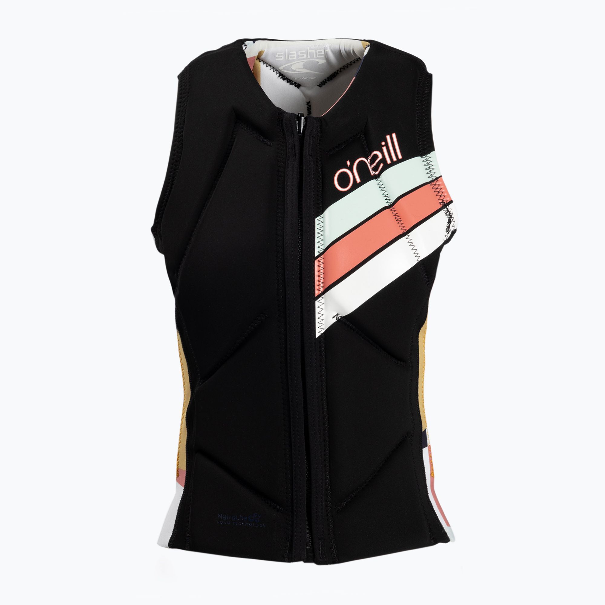 Kamizelka ochronna damska O'Neill Slasher Comp black/jasmine 