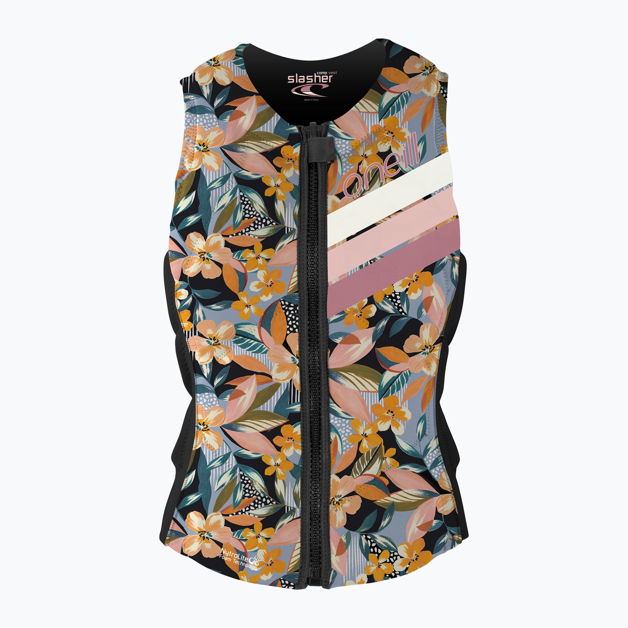 Kamizelka ochronna dziecięca O'Neill Girls Slasher Comp demi floral/black 