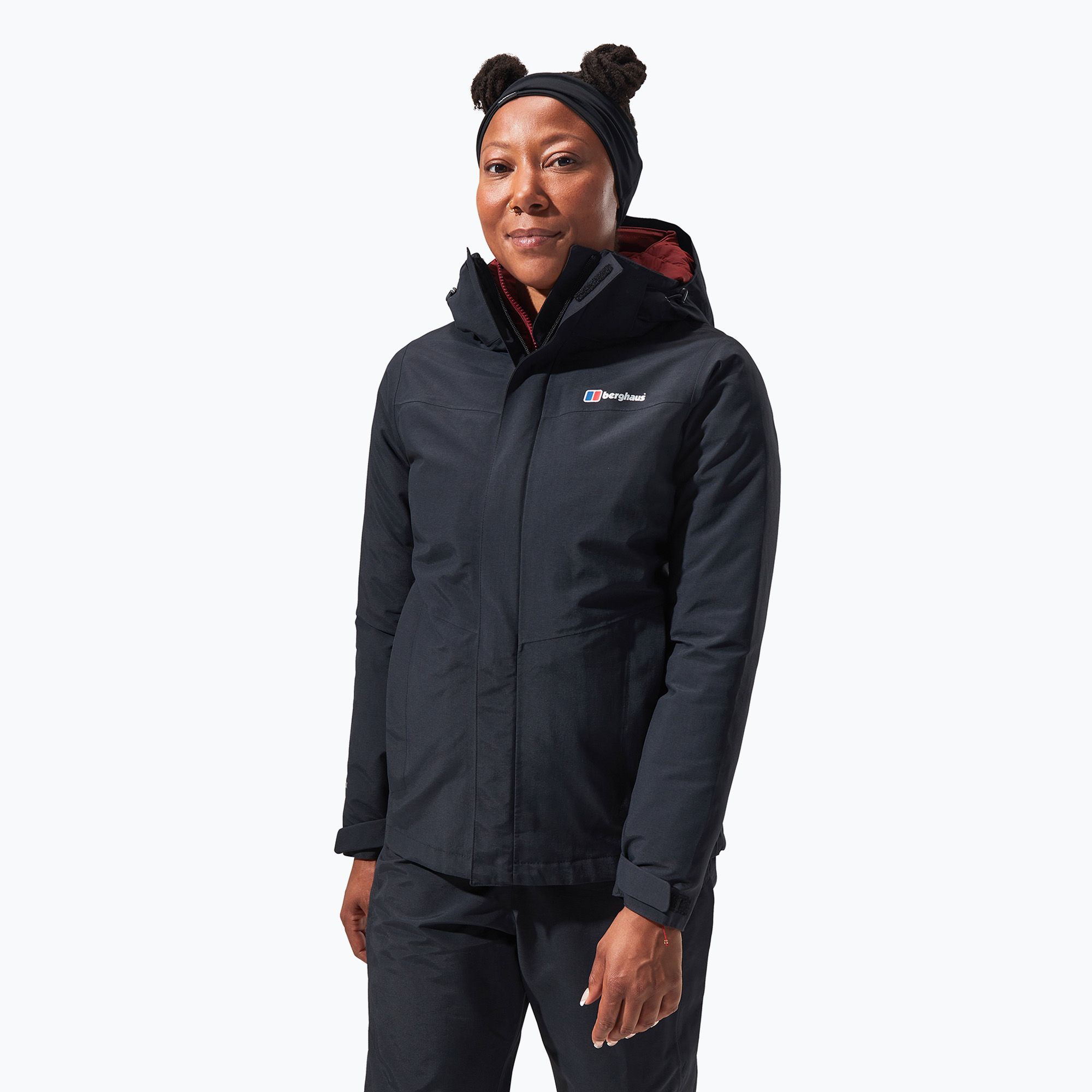 Kurtka przeciwdeszczowa damska Berghaus Hillwalker IA black/black 