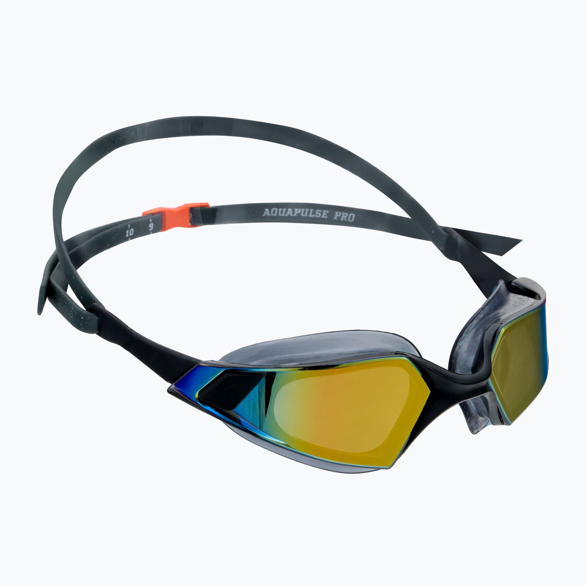 Okulary do pływania Speedo Aquapulse Pro Mirror oxid grey/black/orange gold 