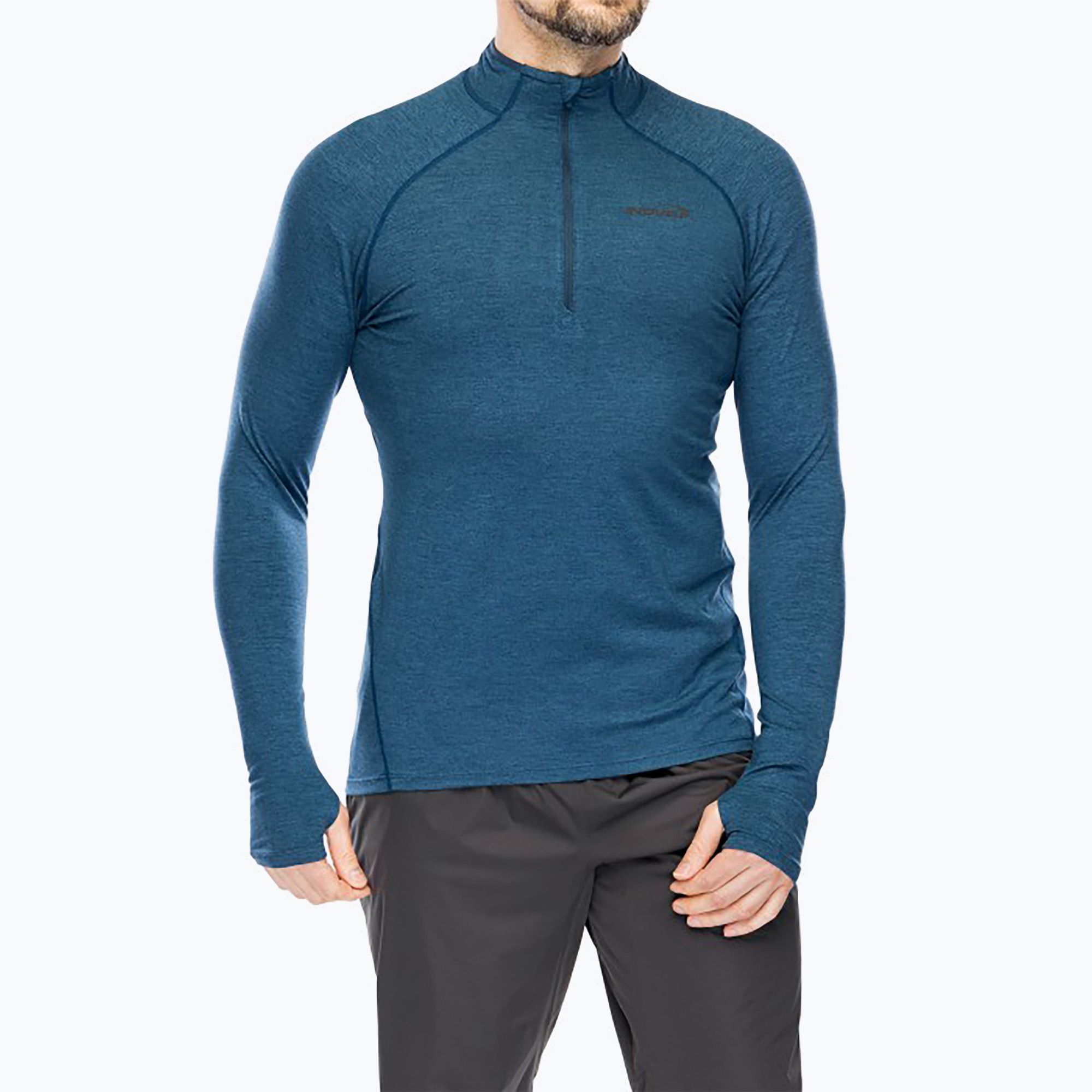 Bluza do biegania męska Inov-8 Train Elite Mid Half Zip navy 