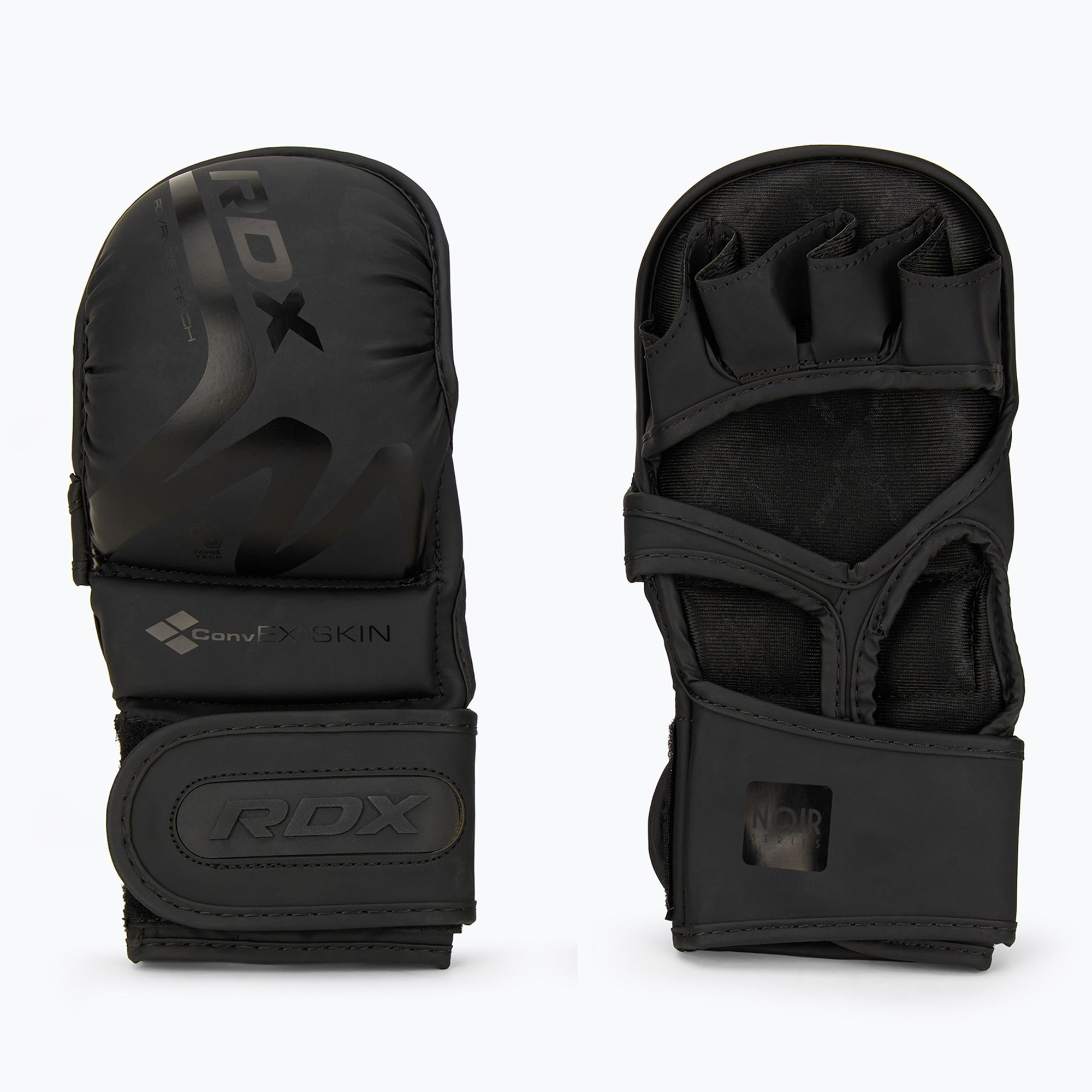 Rękawice grapplingowe RDX T15 Noir Hybrid matte black 