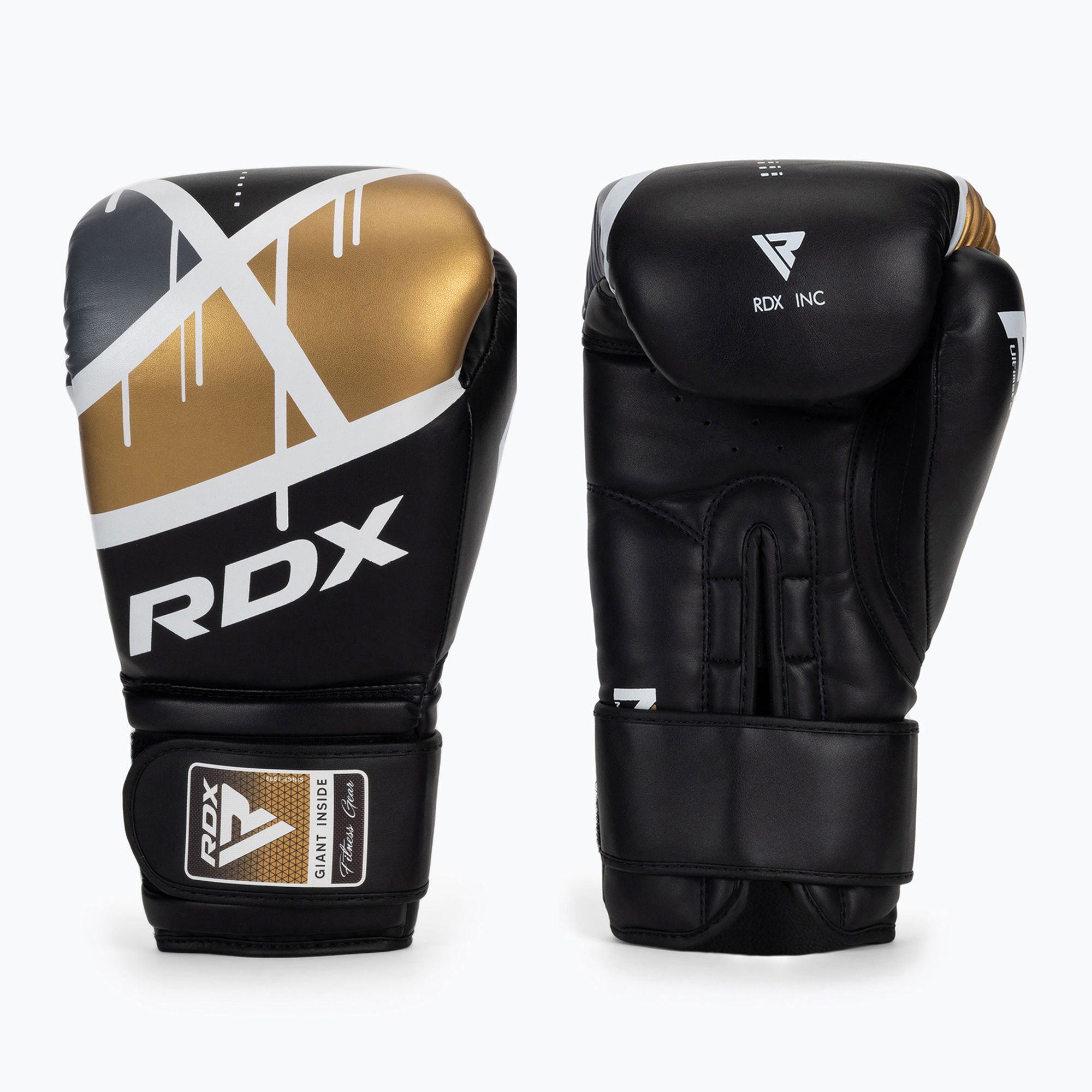 Rękawice bokserskie RDX BGR-F7 black golden 
