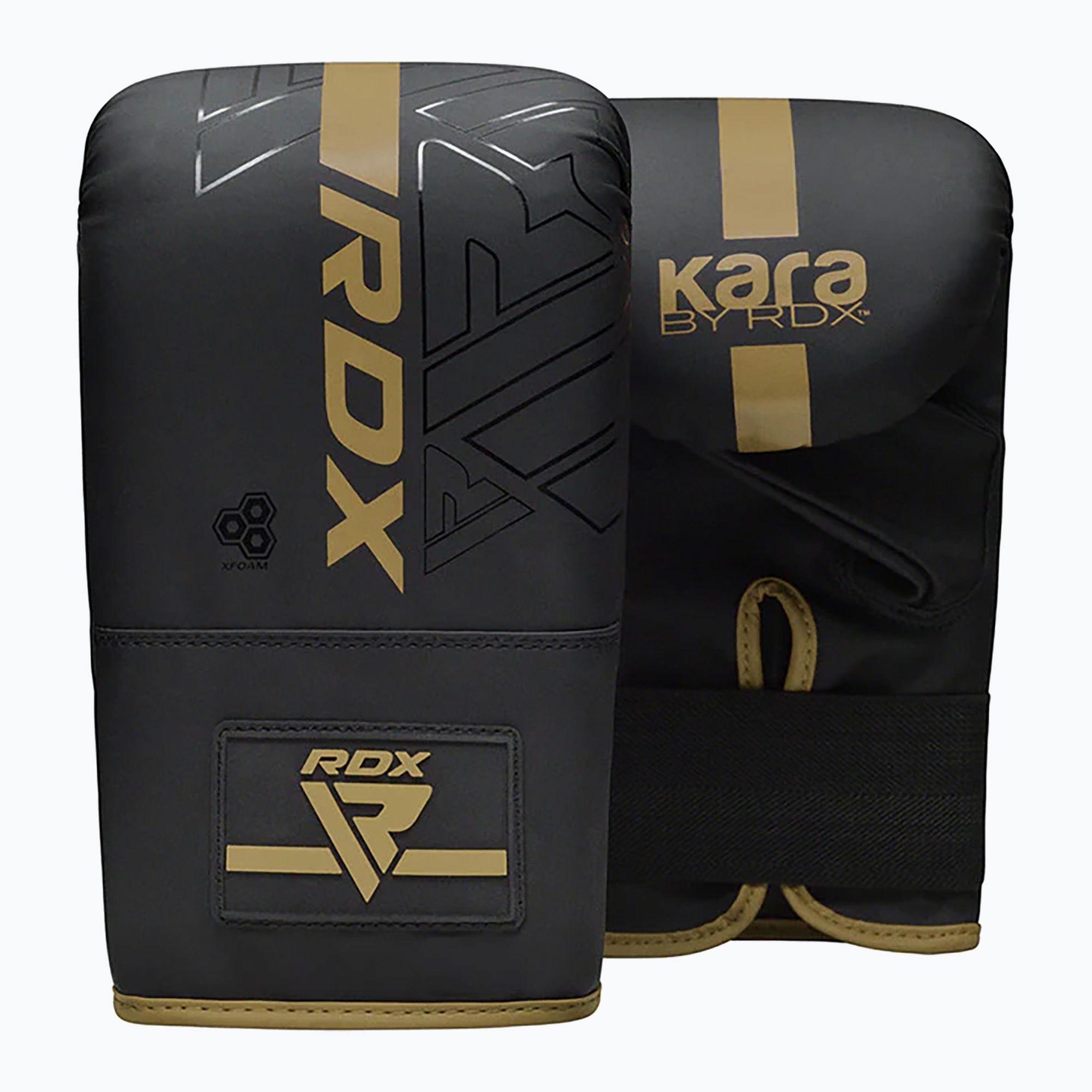 Rękawice bokserskie RDX F6 Bag Mitts golden 