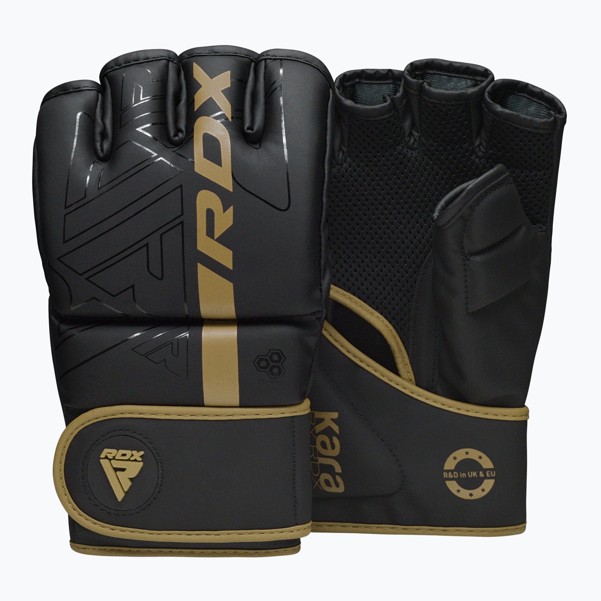 Rękawice grapplingowe RDX Grappling F6 golden 