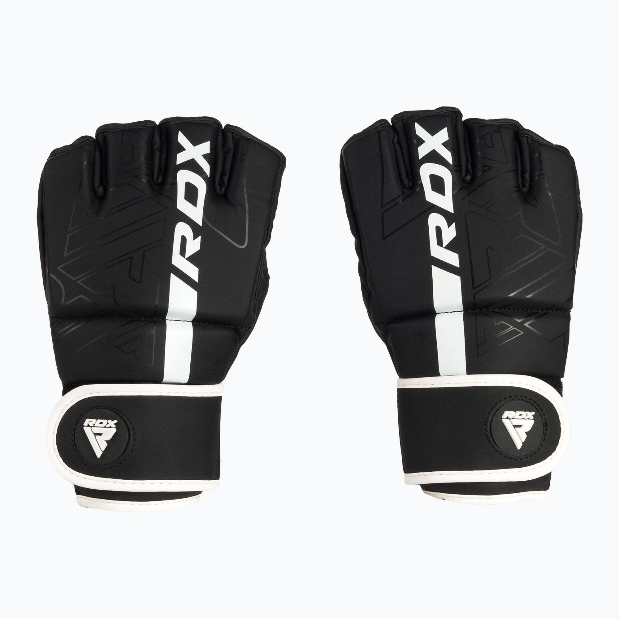 RDX Grappling Glove F15 MMA – Guanti Da Allenamento Con Imbottitura, Pelle Maya, Colore Nero, Taglia M