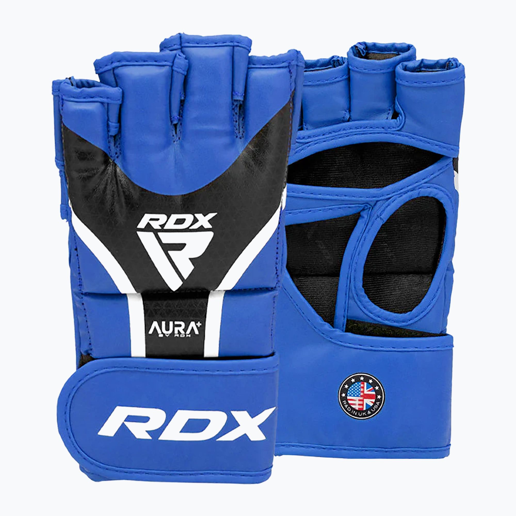 Rękawice grapplingowe RDX Grappling Aura Plus T-17 blue 