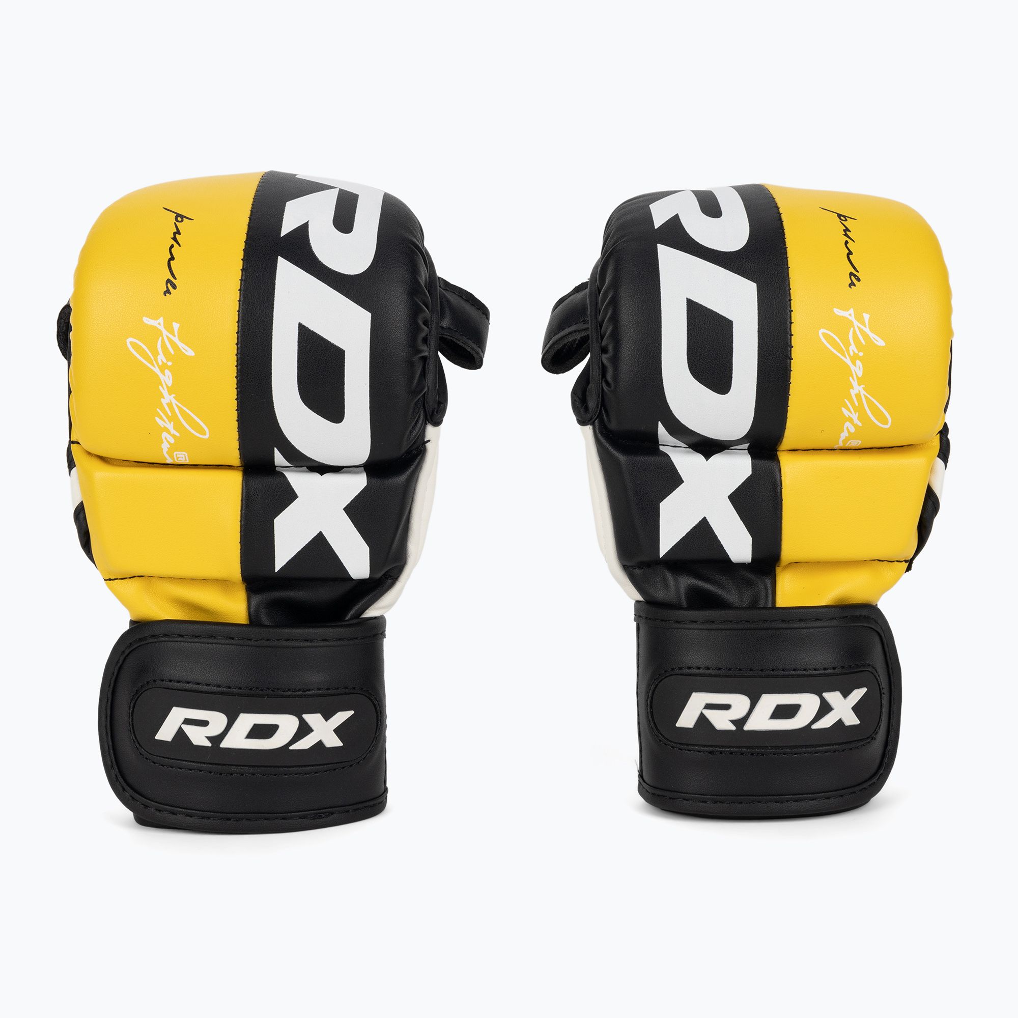 Rękawice grapplingowe RDX Grappling Glove REX T6 Plus yellow 