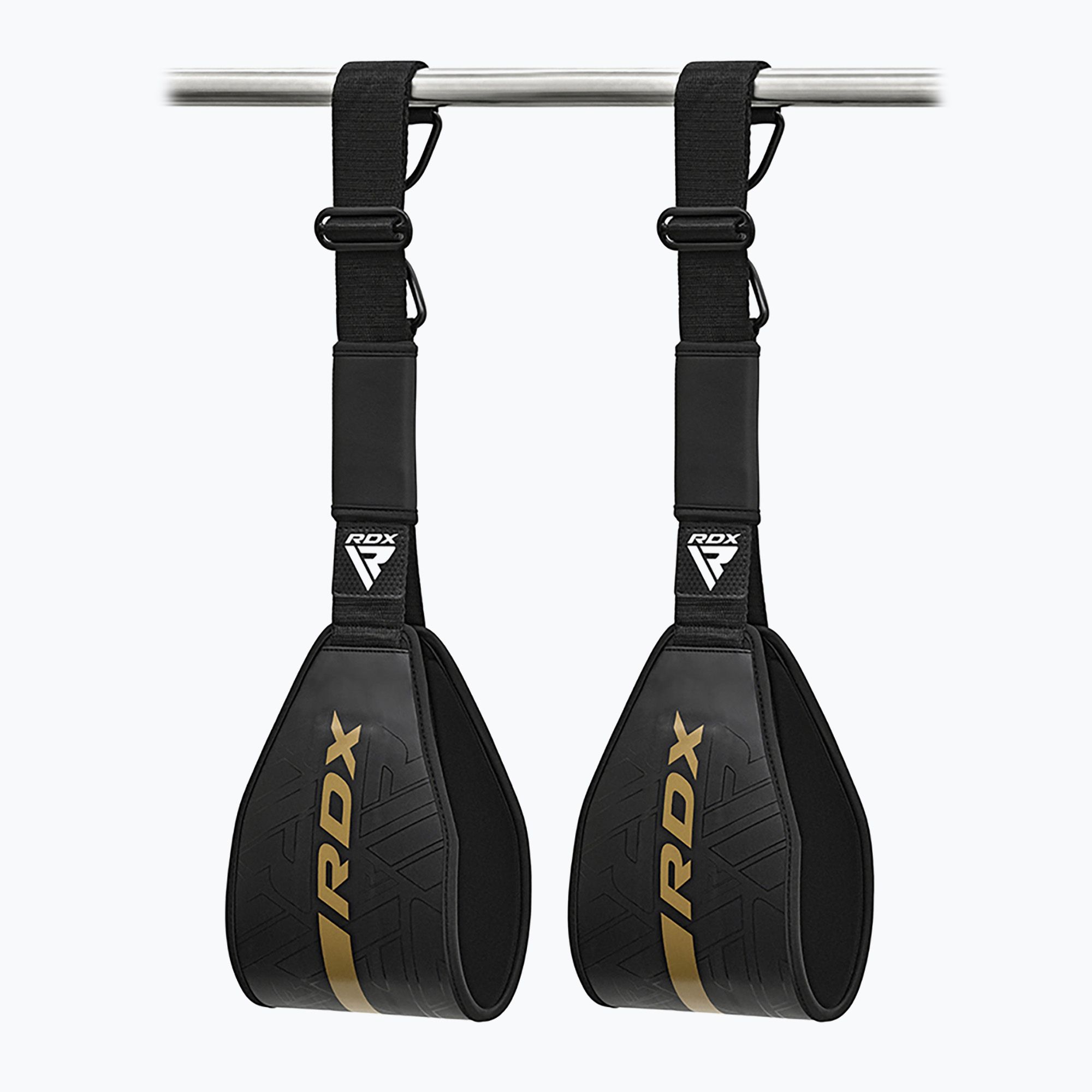 Pasy do treningu mięśni brzucha RDX F6 Kara Gym Workout ABS Straps golden 