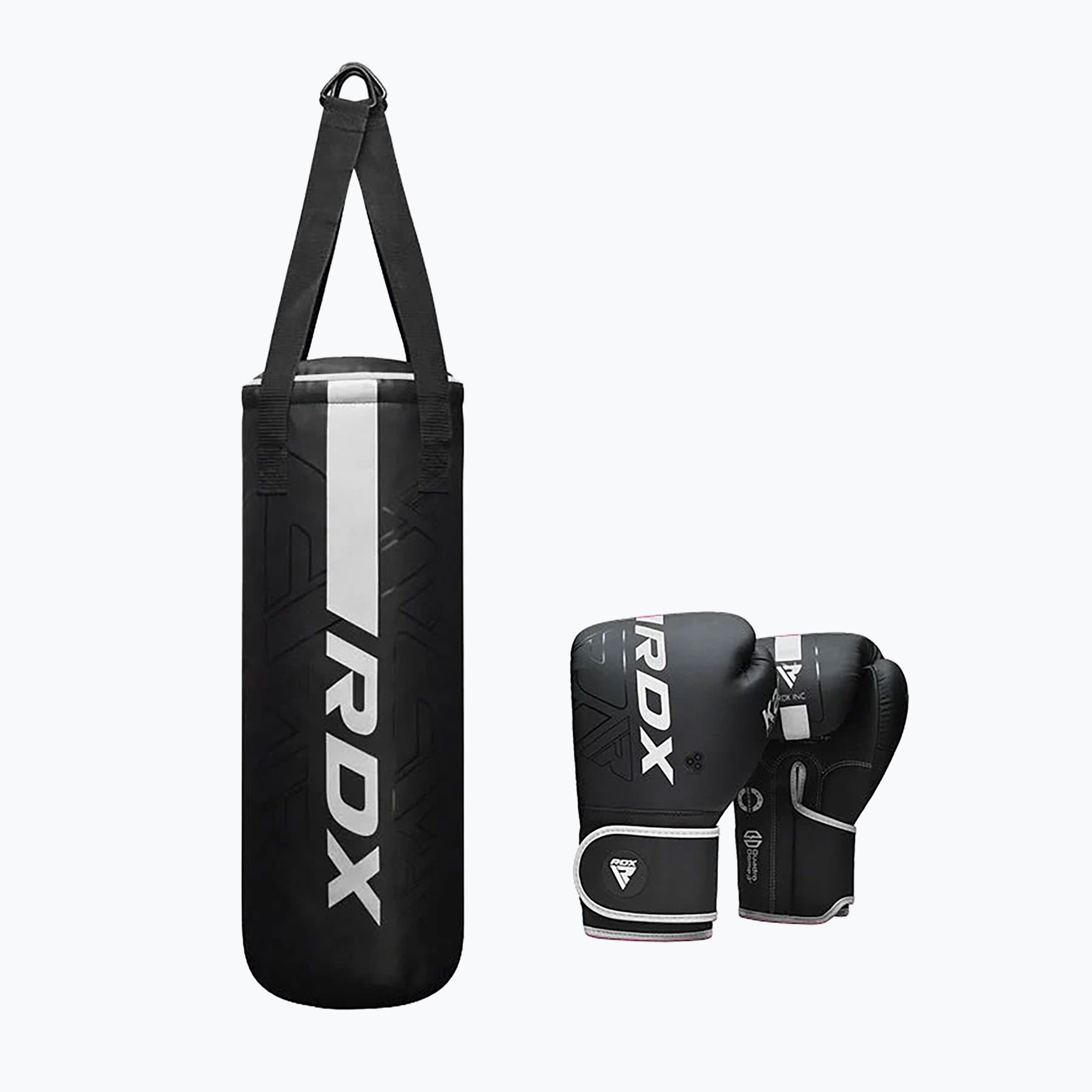 Worek bokserski RDX F6 Junior Punch Bag + Boxing Gloves matte white 