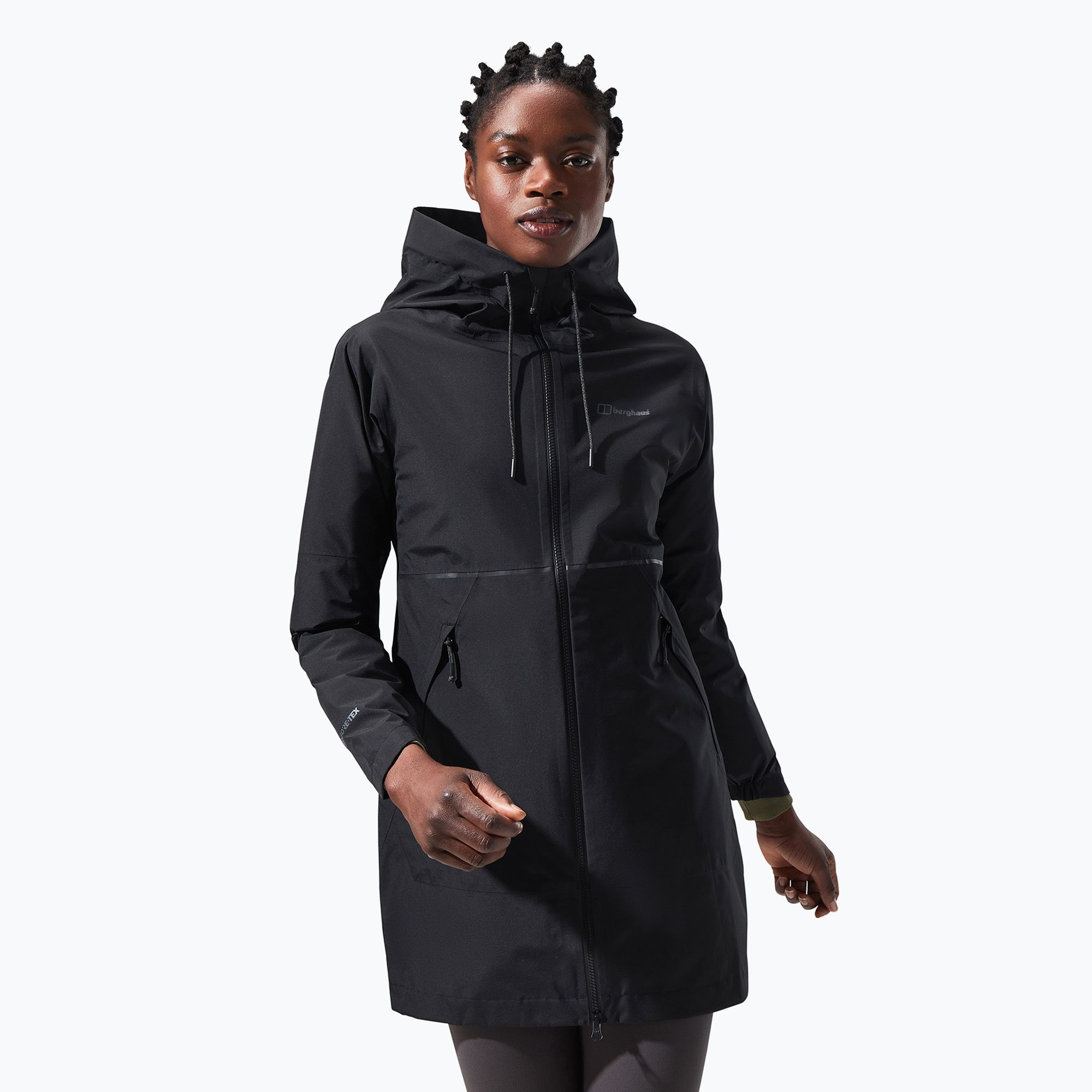 Płaszcz przeciwdeszczowy damski Berghaus Rothley Shell black/black 