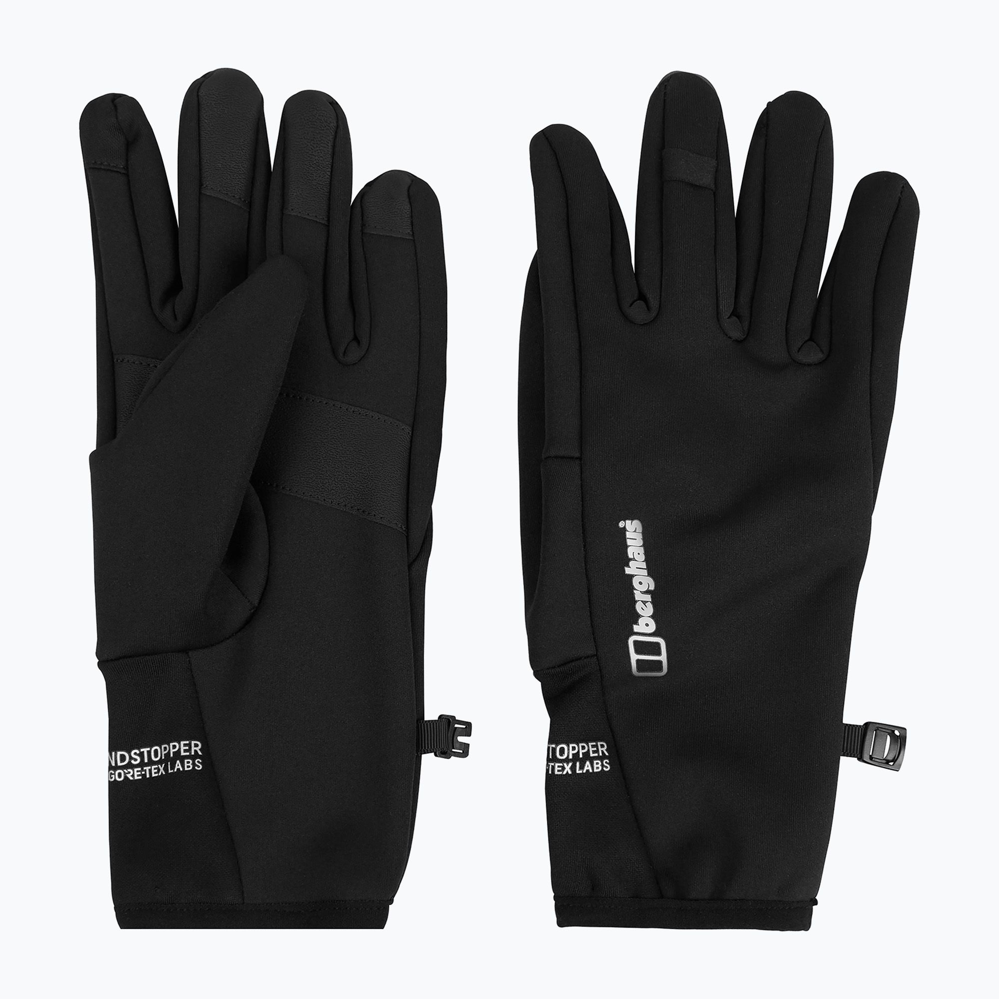 Rękawiczki trekkingowe Berghaus Hillmaster Windstopper black 