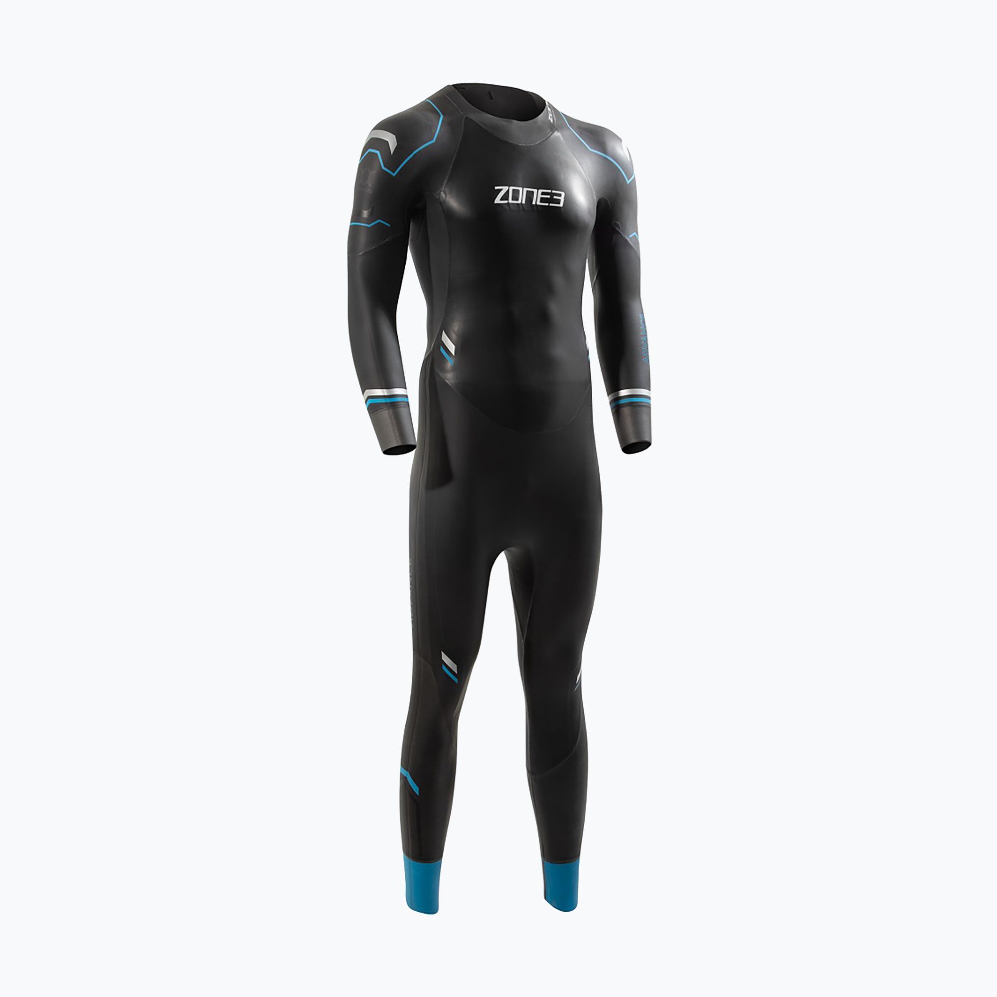 Pianka triathlonowa męska ZONE3 Advance 4 mm black/blue/gunmetal 