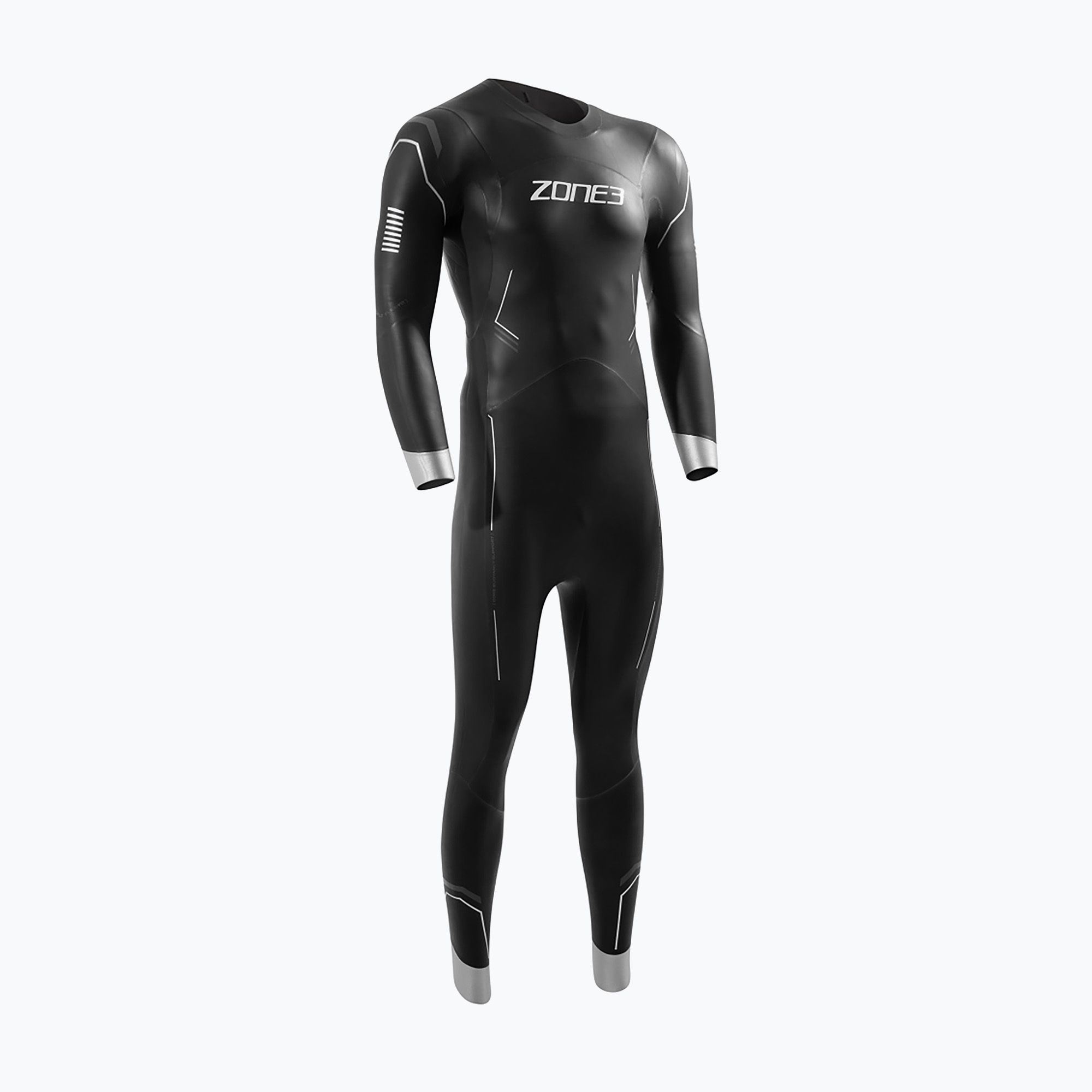 Pianka triathlonowa męska ZONE3 Agile 4 mm black/silver/gunmetal 