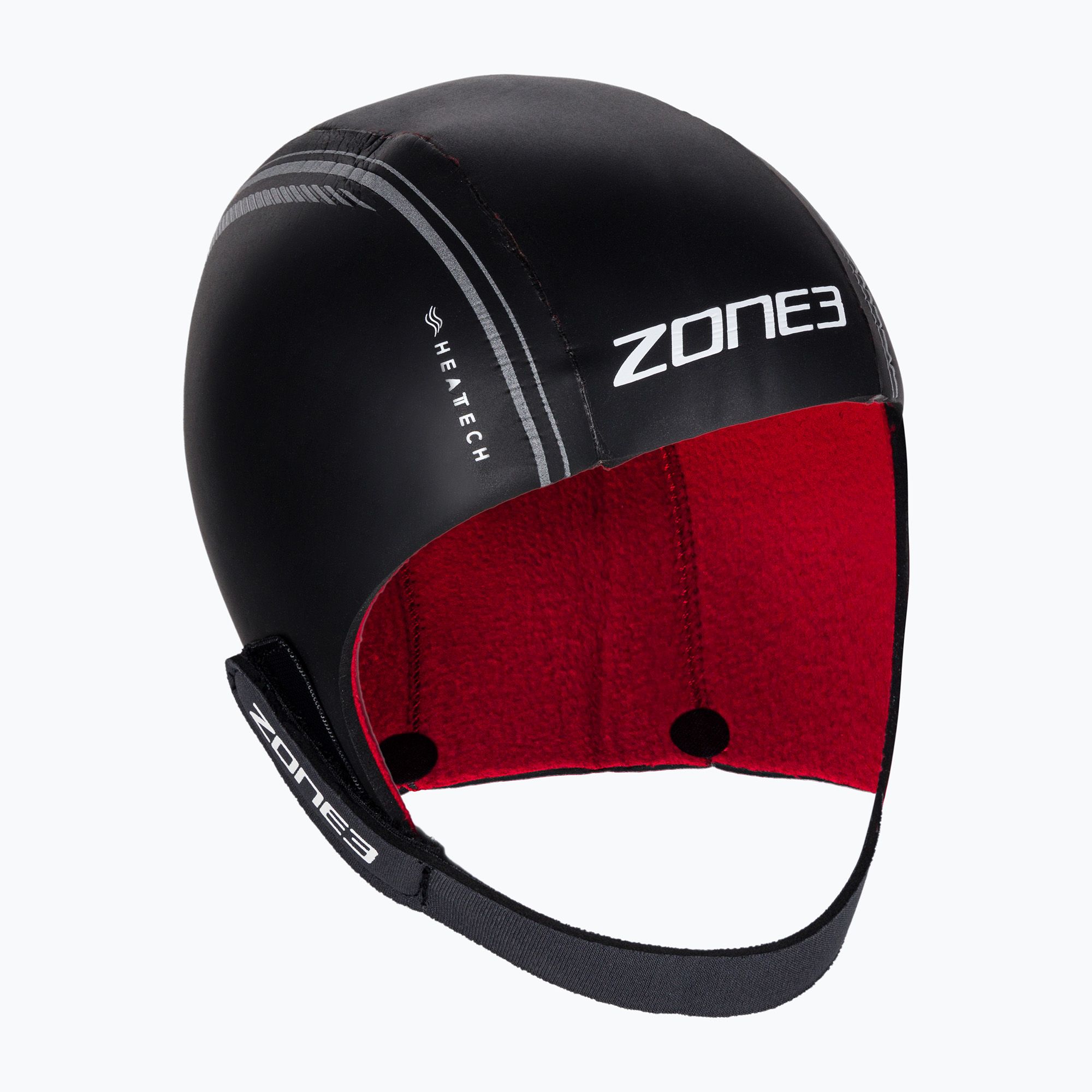 Czepek neoprenowy ZONE3 Neoprene Heat Tech black/silver/red 