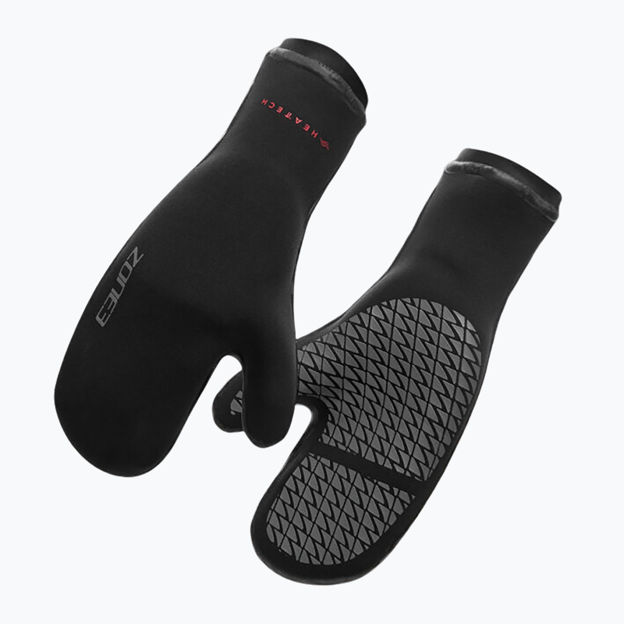 Rękawice neoprenowe ZONE3 Thermo Tech Warmth Swim Mitts 3,5 mm black/silver/red 