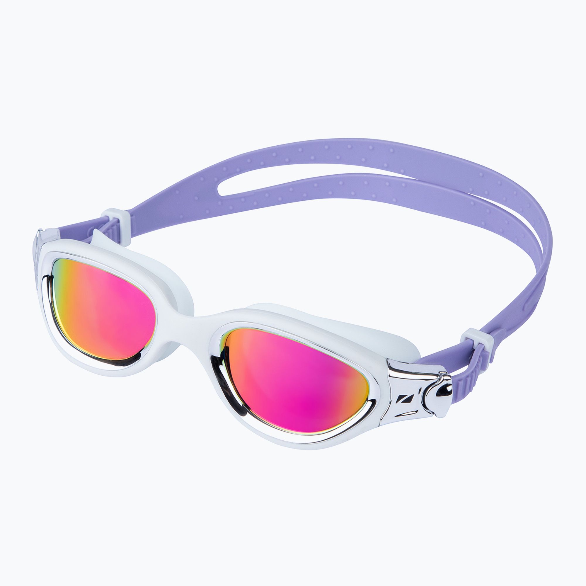 Okulary do pływania ZONE3 Venator-X white/silver/lilac/polarised revo purple 