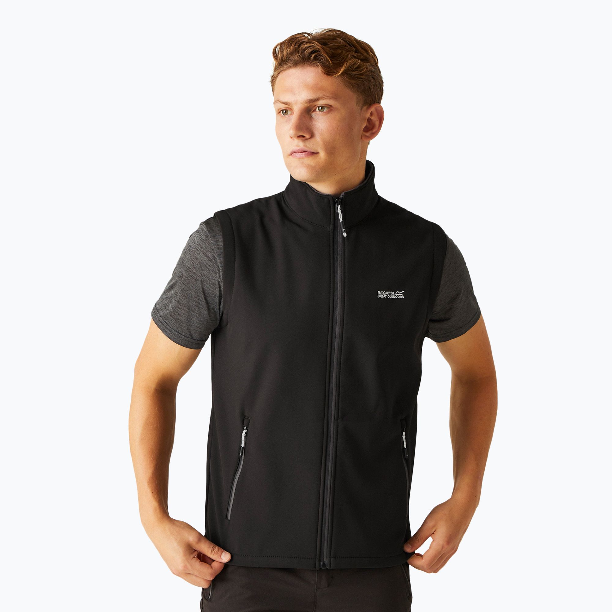 Bezrękawnik męski REGATTA Bradwell III B/W black 