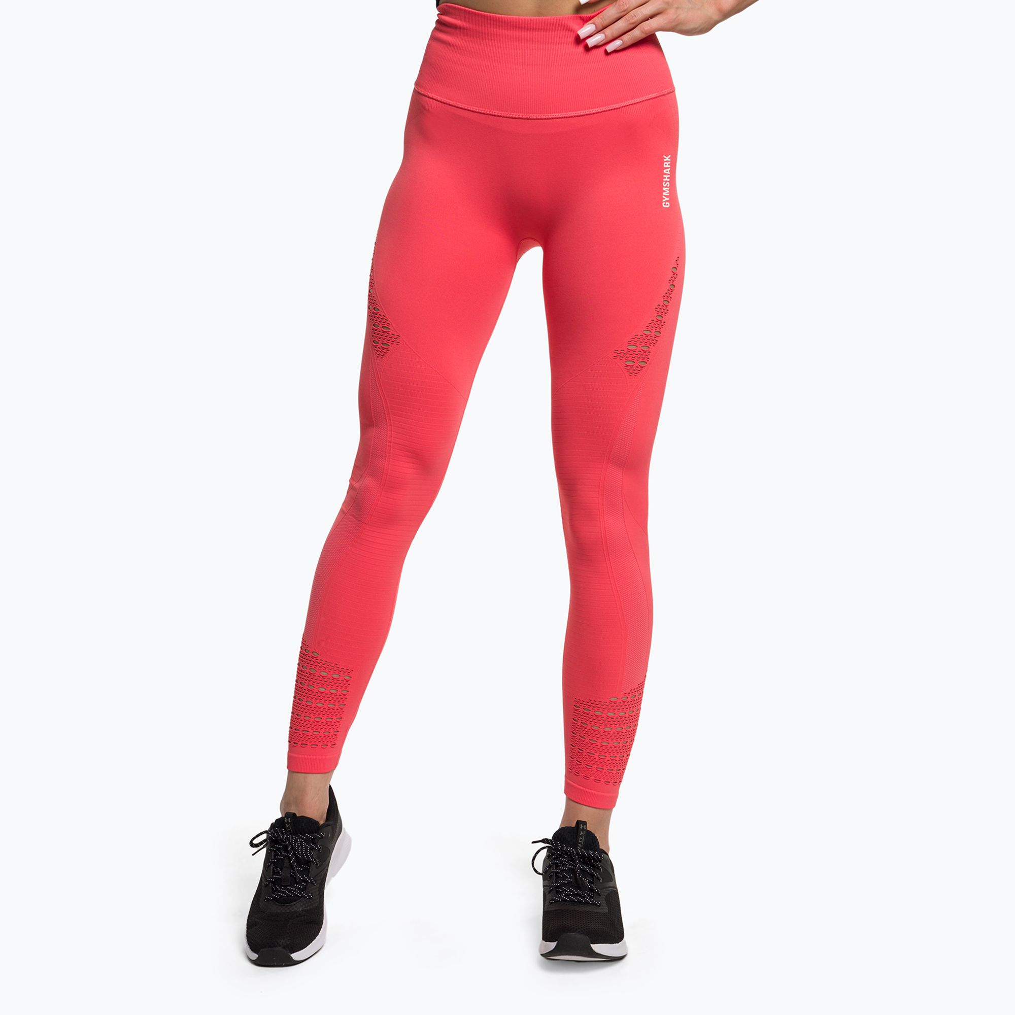 Legginsy treningowe damskie Gymshark Energy Seamless polka pink/white 