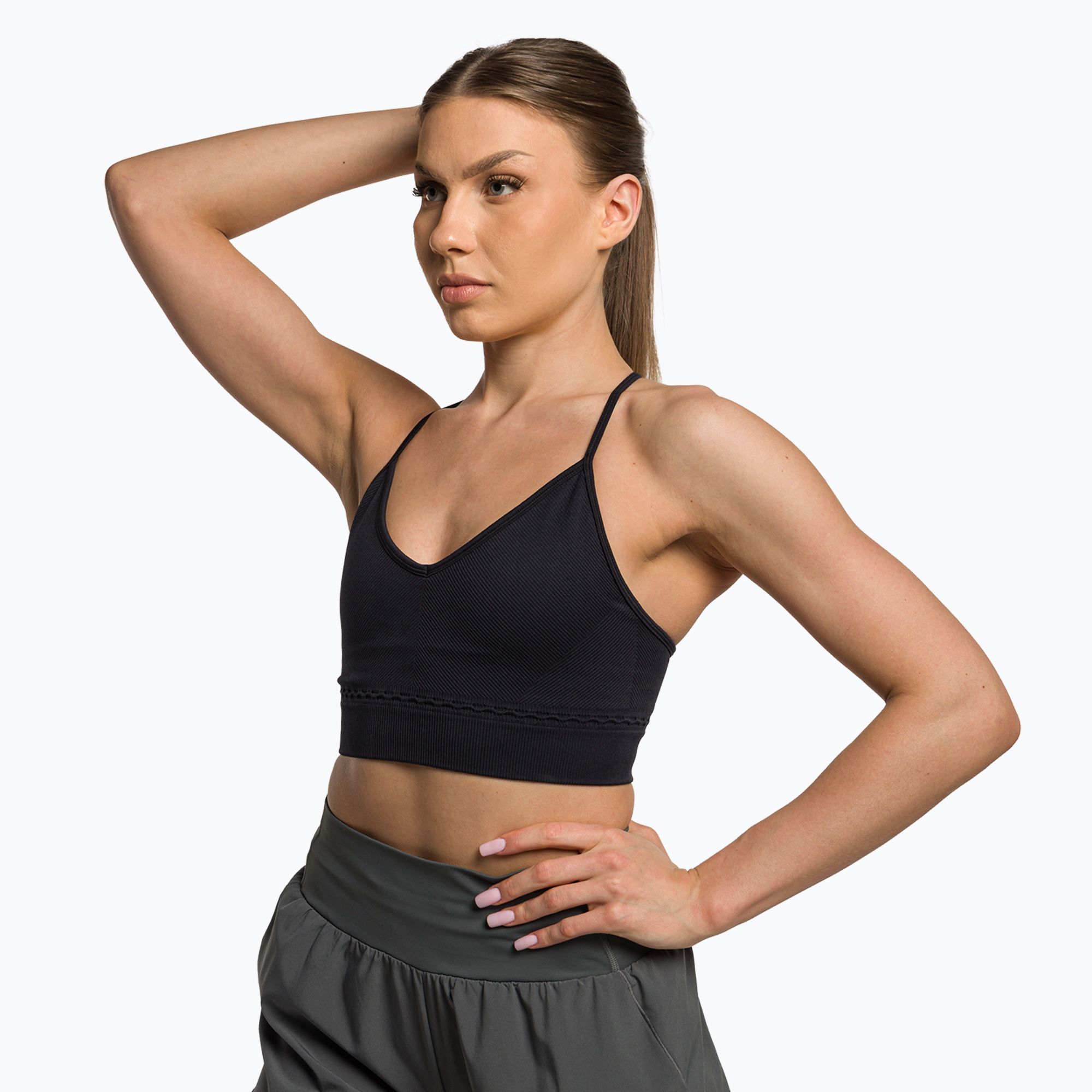 Biustonosz treningowy Gymshark Studio Sports black 