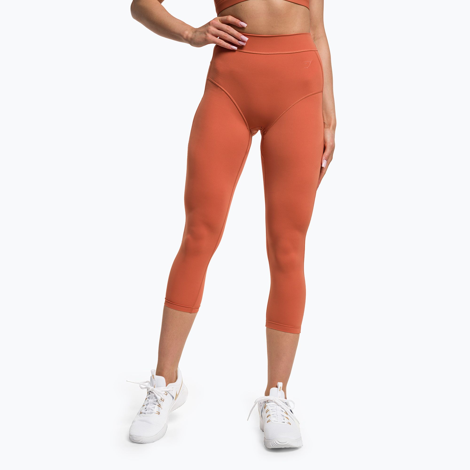 Legginsy treningowe damskie Gymshark KK Twins earth orange 