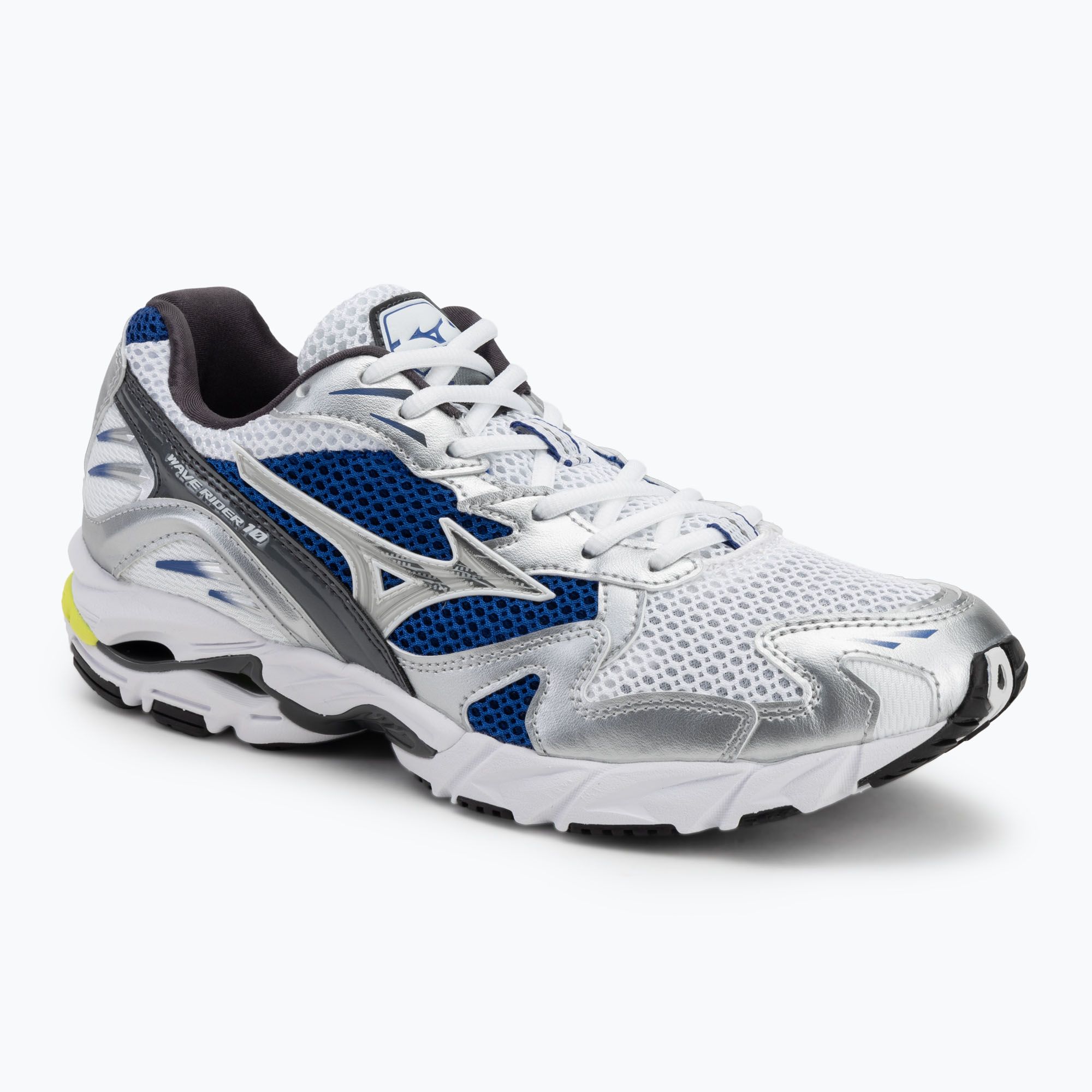 Buty męskie Mizuno Wave Rider 10 white/silver/surf the web (D1GA210406 ...